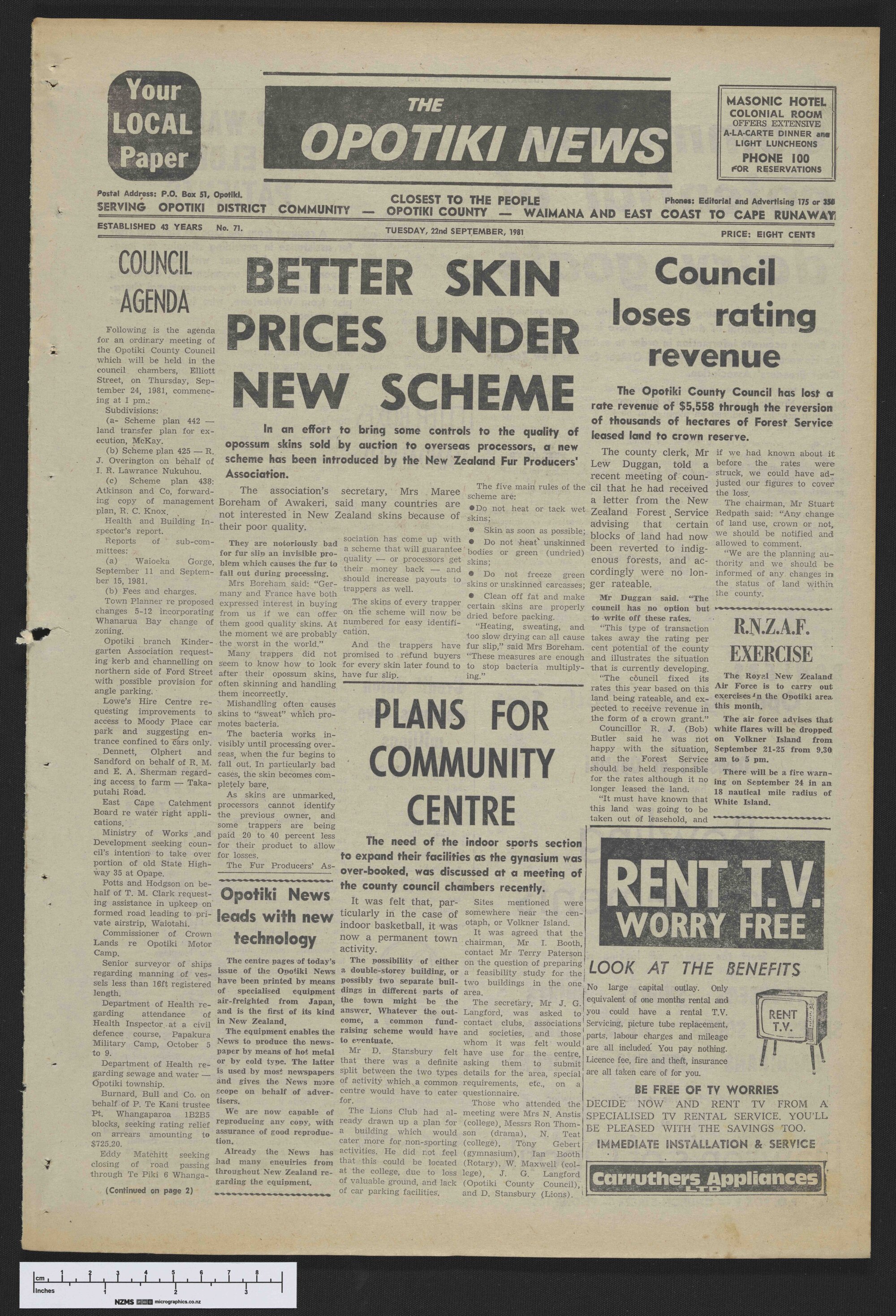 1981-09-22 Opotiki News