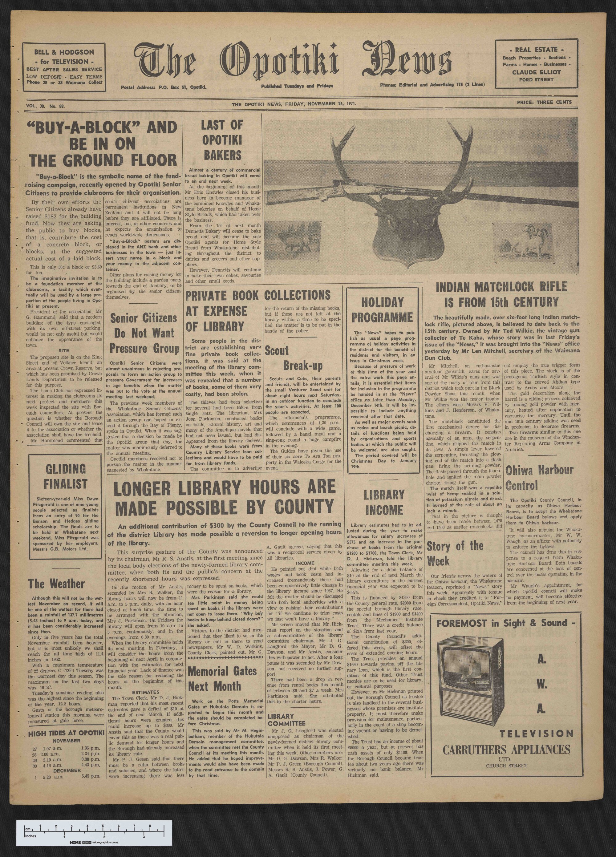 1971-11-26 Opotiki News