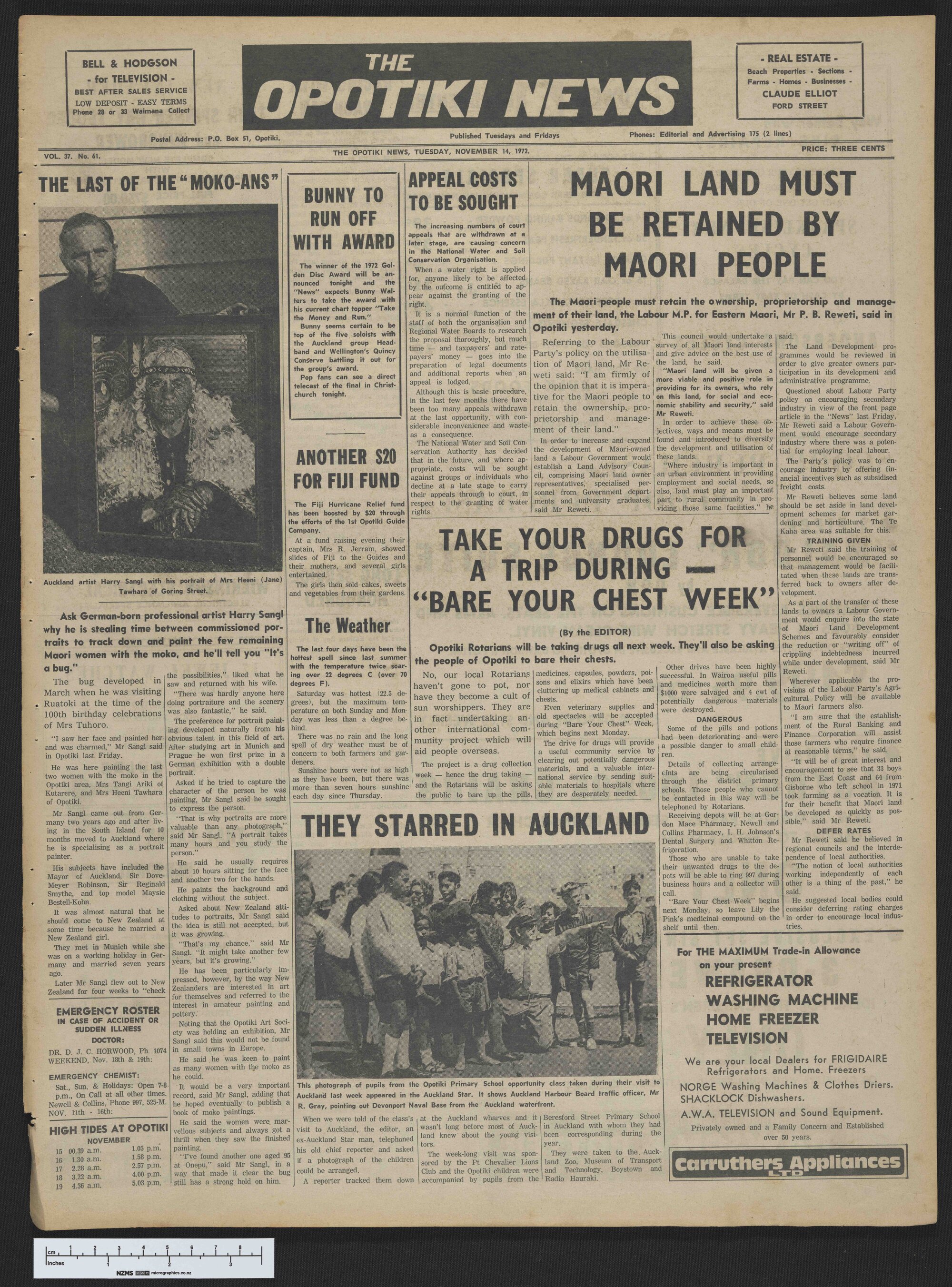 1972-11-14 Opotiki News