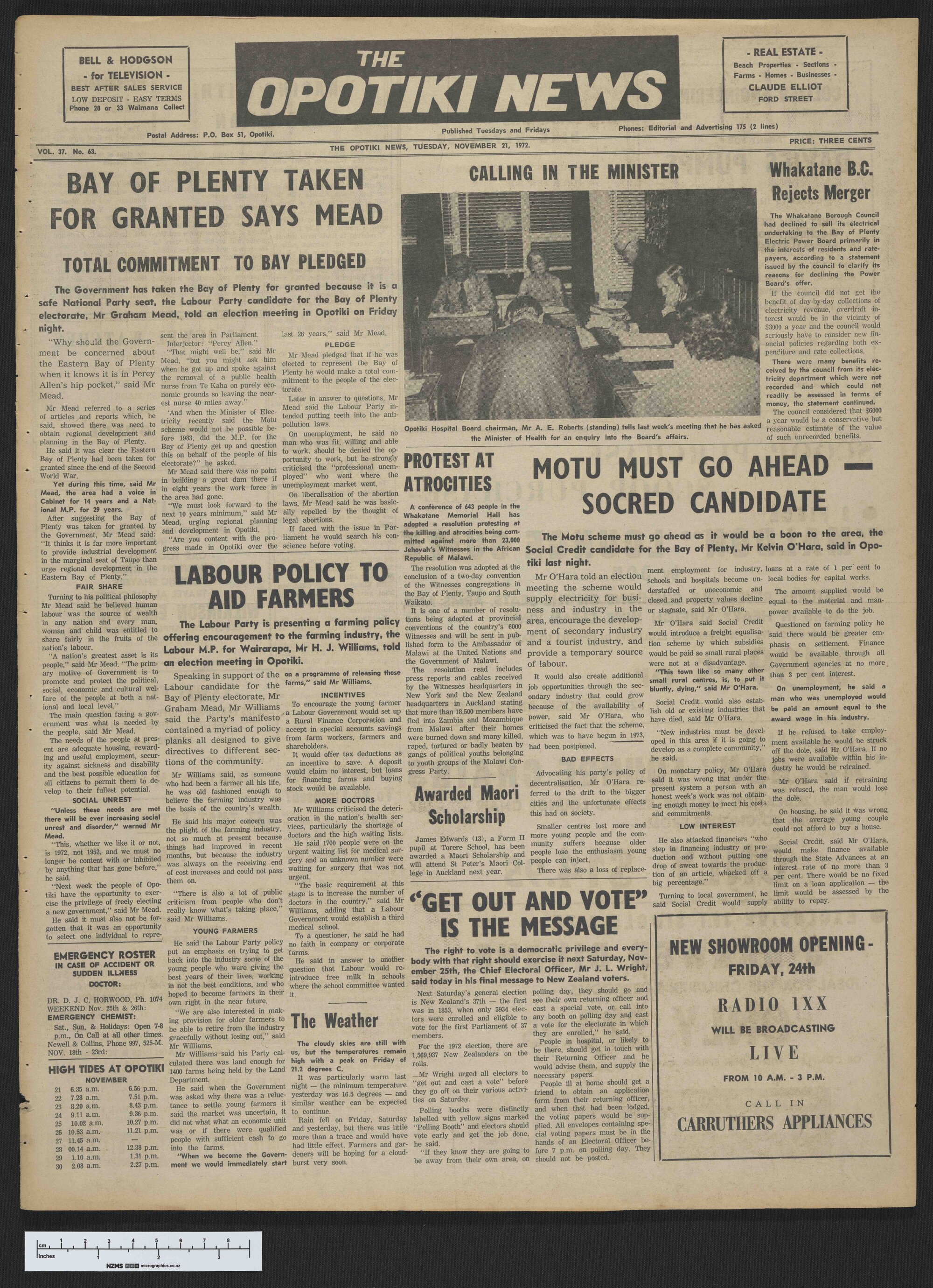 1972-11-21 Opotiki News