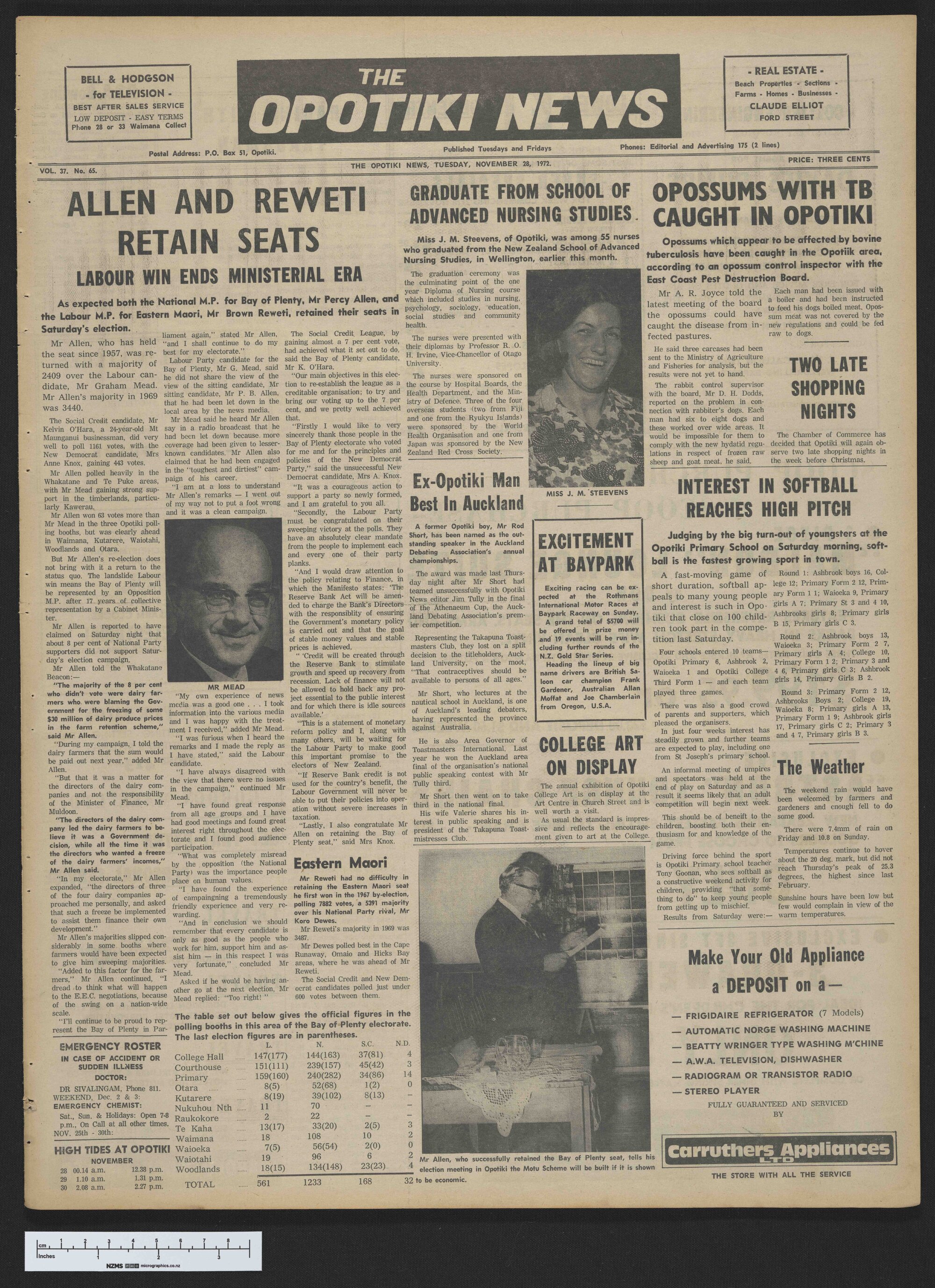 1972-11-28 Opotiki News
