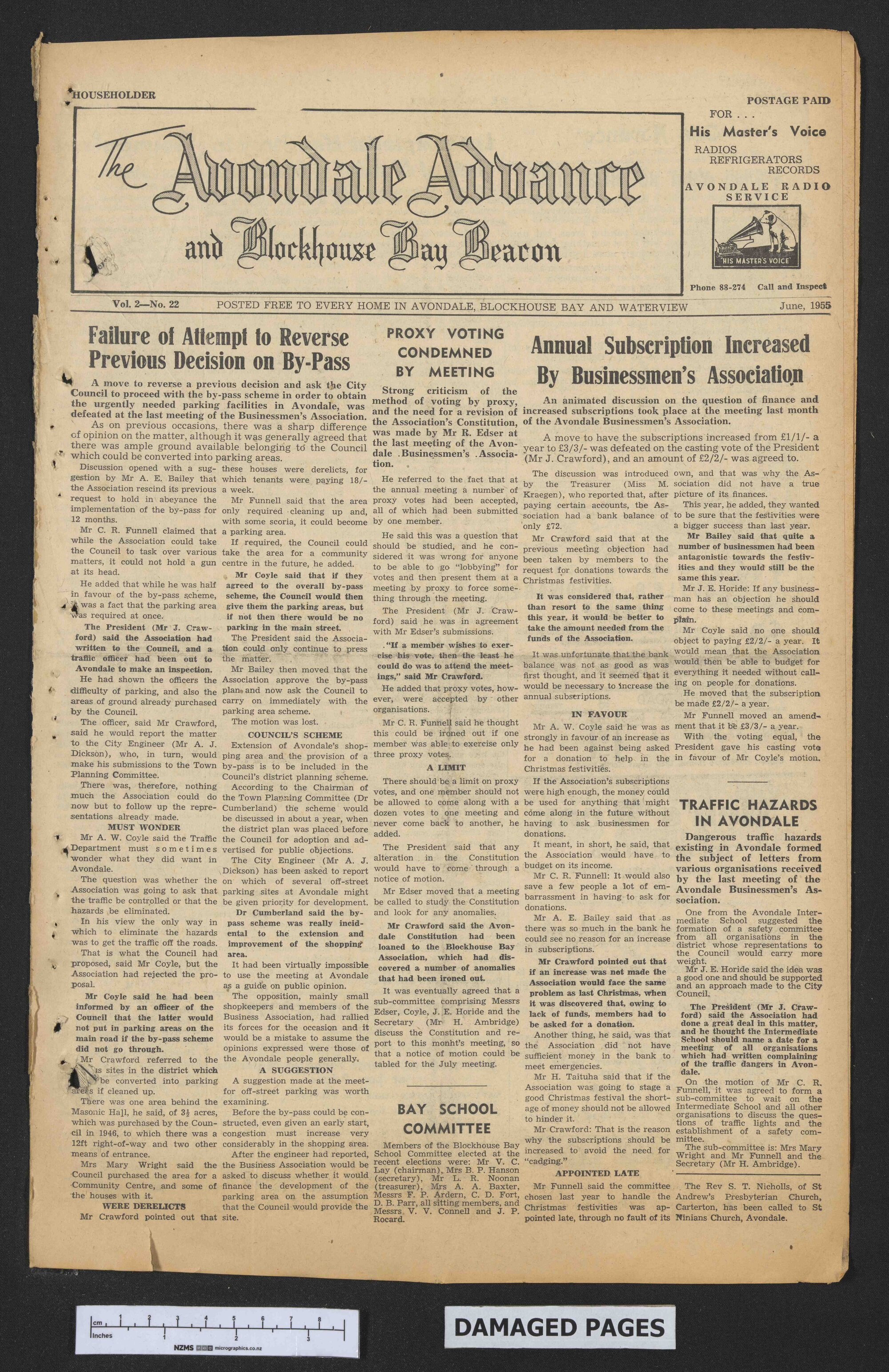 1955-06 Avondale Advance and Blockhouse Bay Beacon