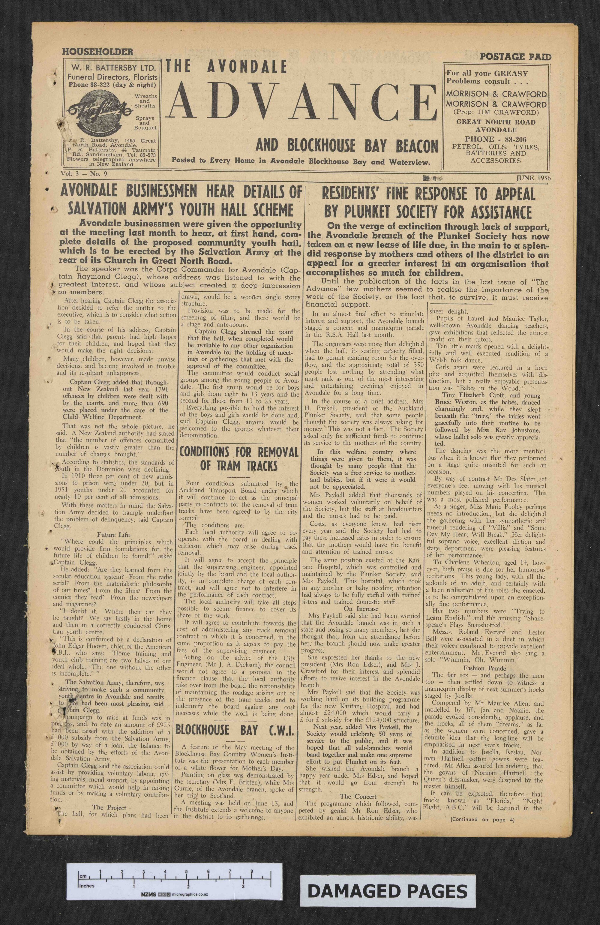 1956-06 Avondale Advance and Blockhouse Bay Beacon