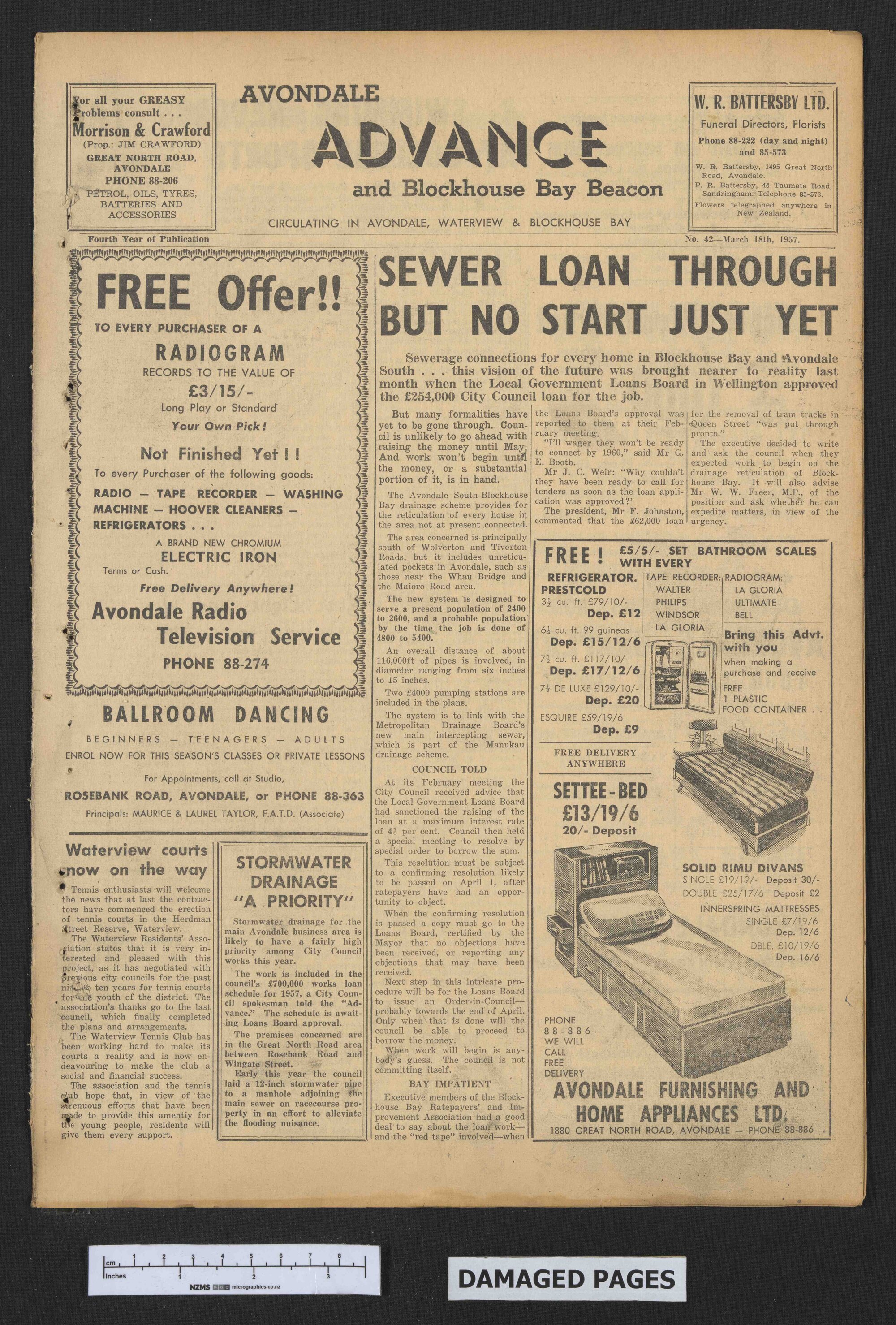 1957-03-18 Avondale Advance and Blockhouse Bay Beacon