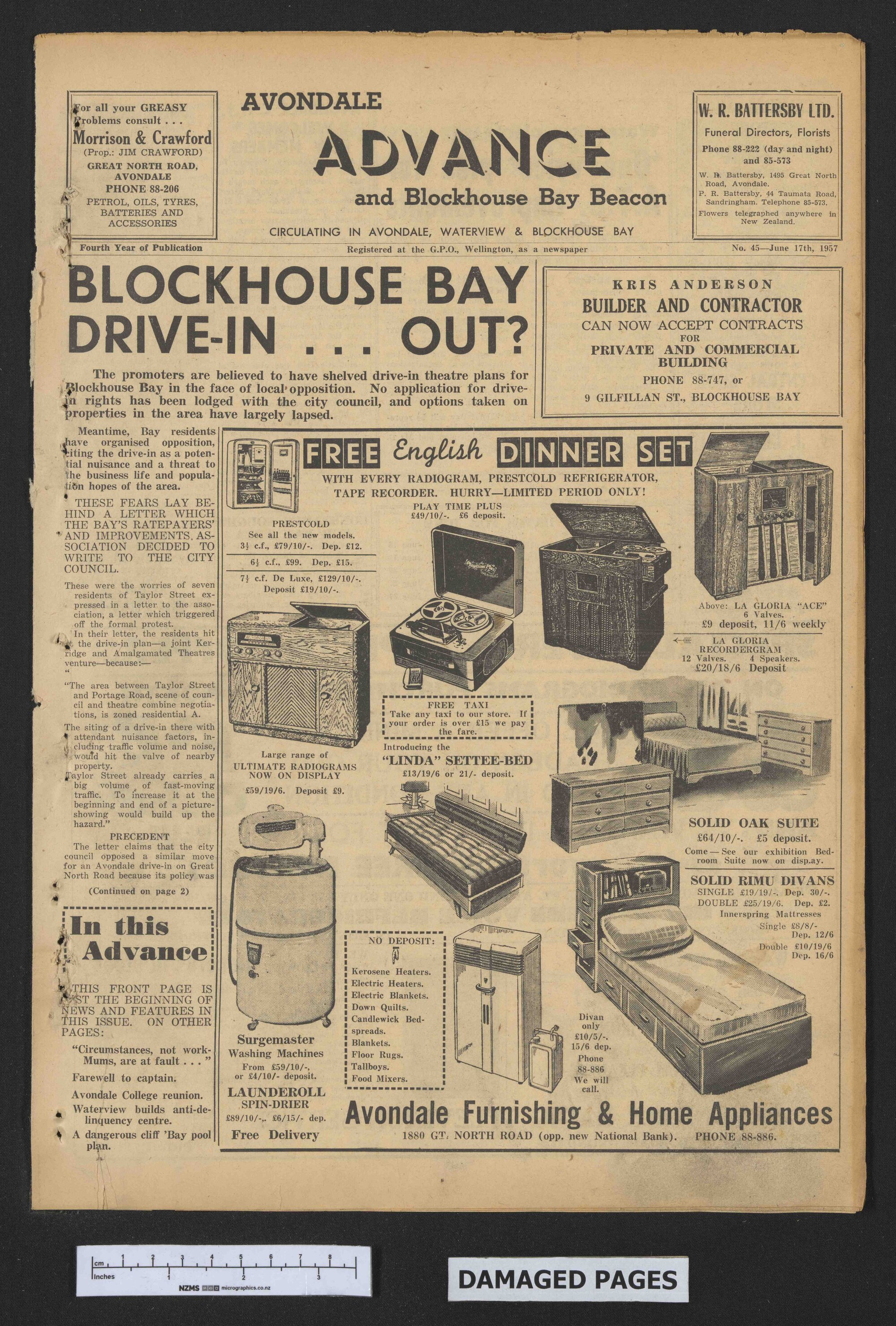1957-06-17 Avondale Advance and Blockhouse Bay Beacon