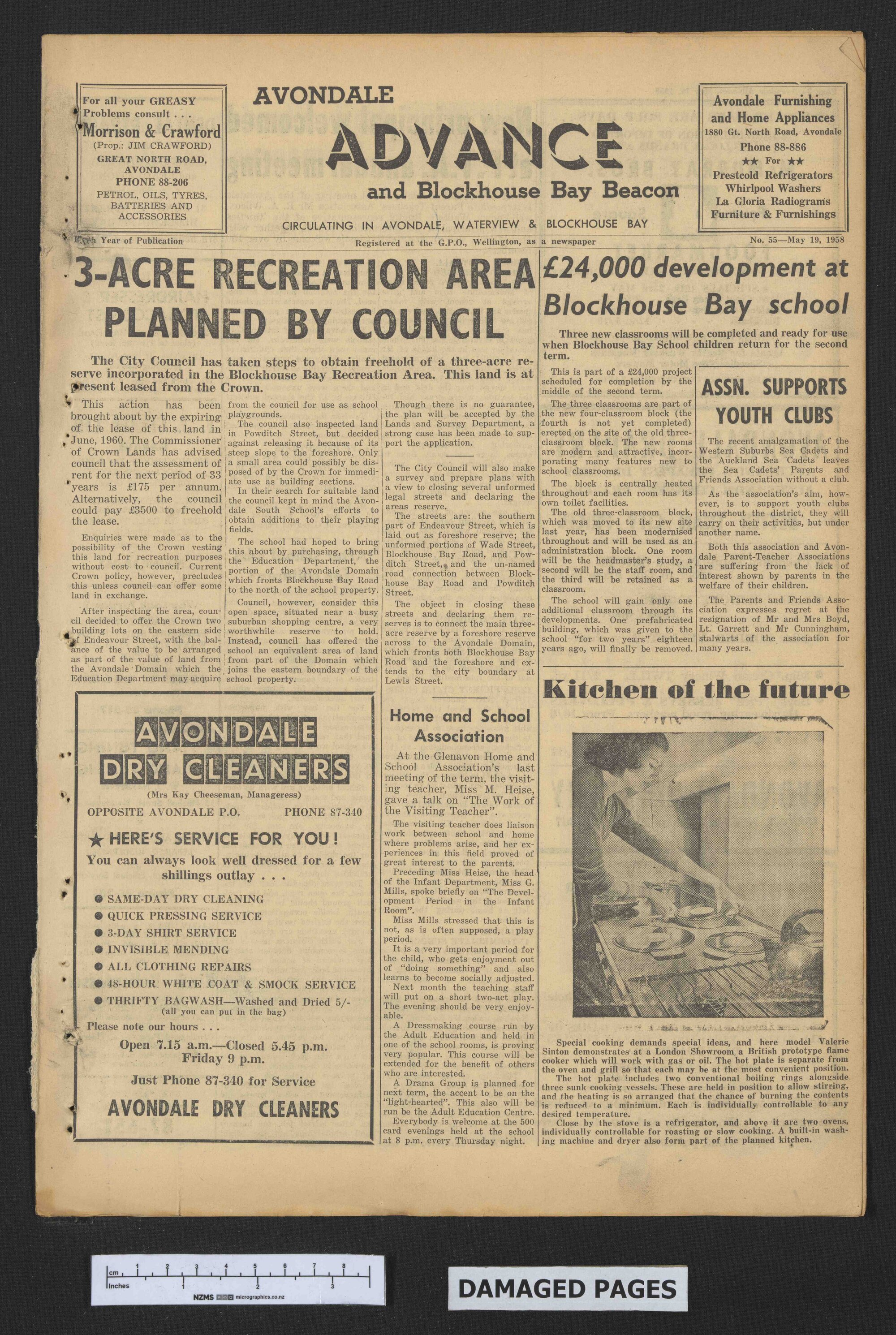 1958-05-19 Avondale Advance and Blockhouse Bay Beacon