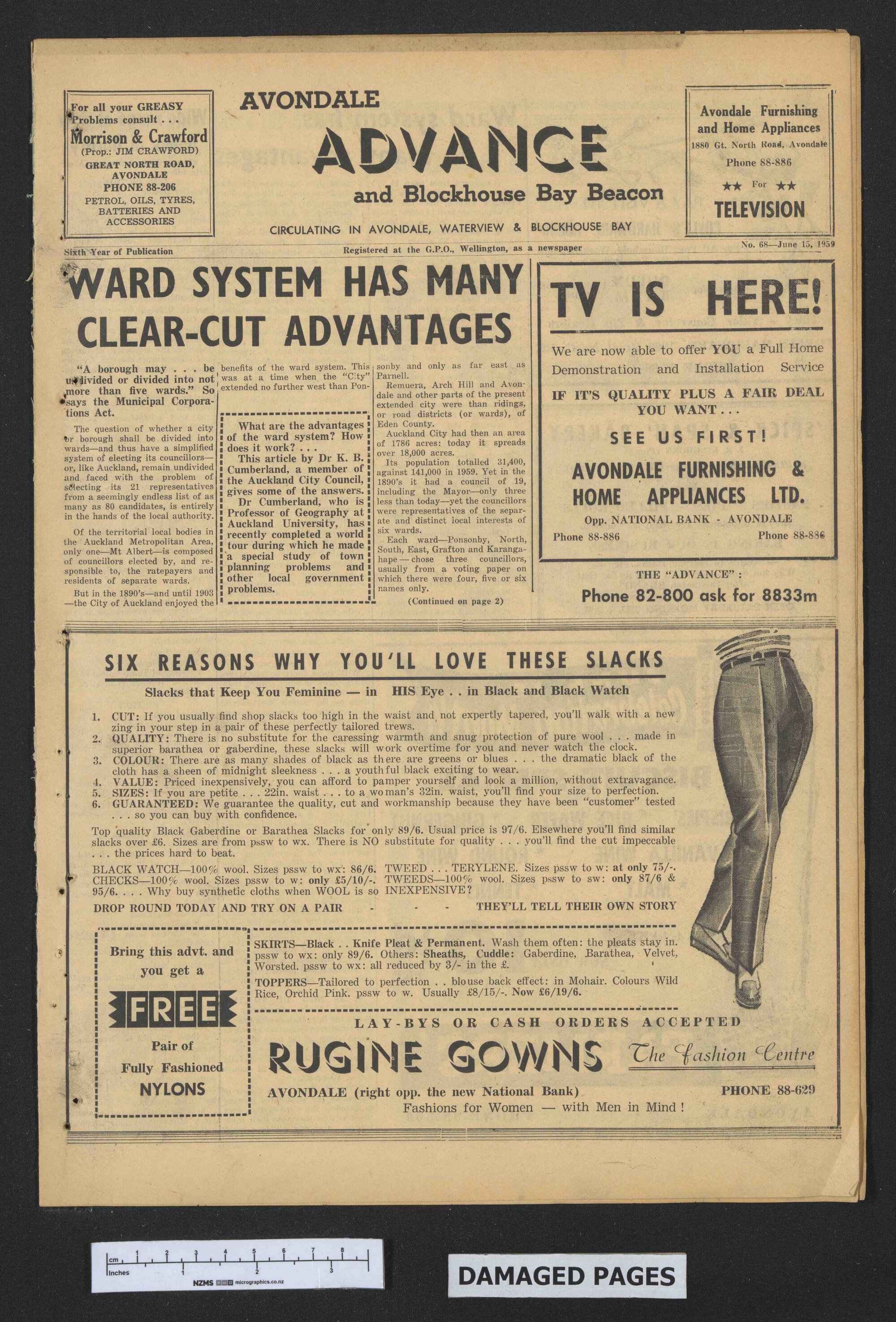 1959-06-15 Avondale Advance and Blockhouse Bay Beacon