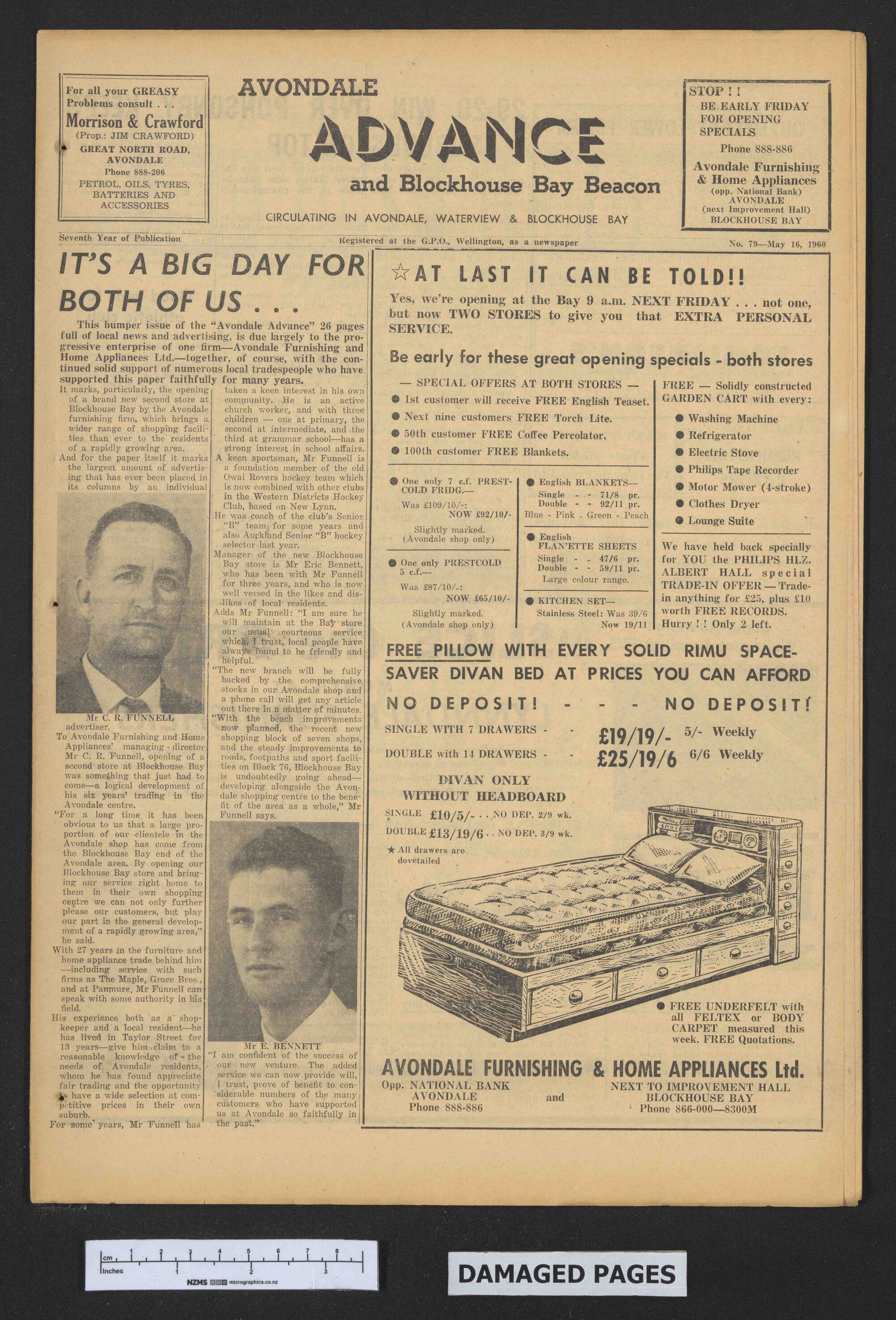 1960-05-16 Avondale Advance and Blockhouse Bay Beacon