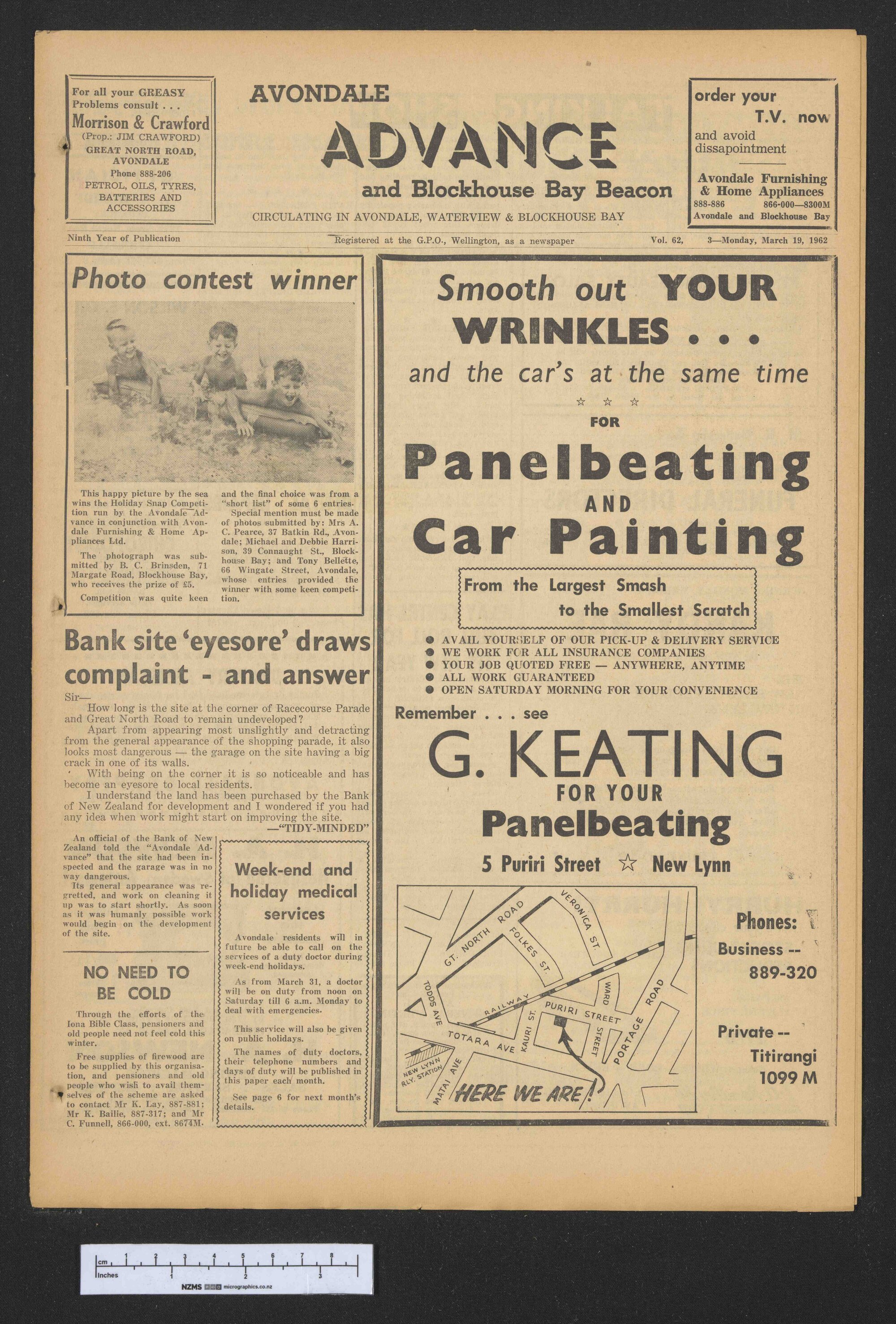 1962-03-19 Avondale Advance and Blockhouse Bay Beacon