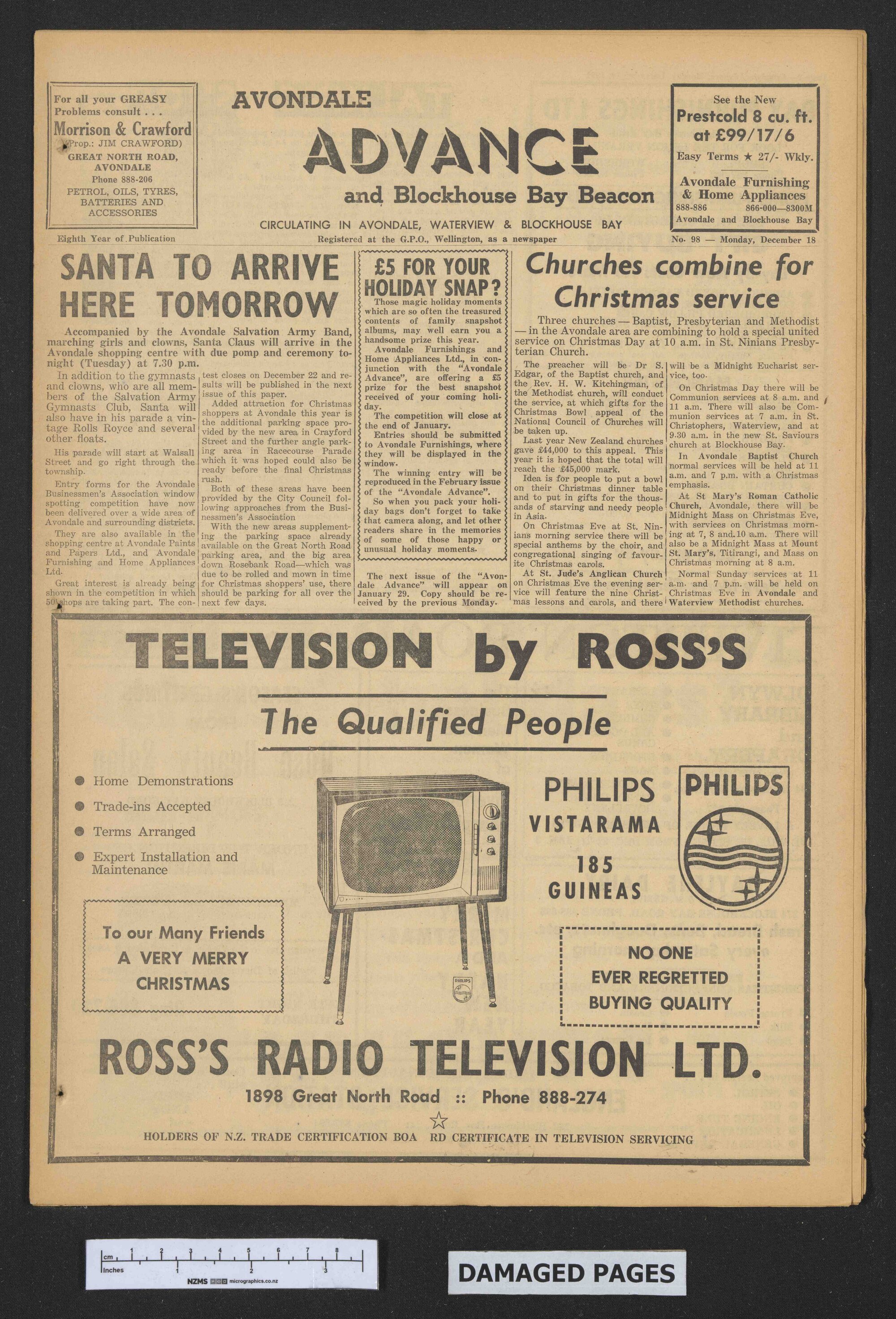1961-12-18 Avondale Advance and Blockhouse Bay Beacon