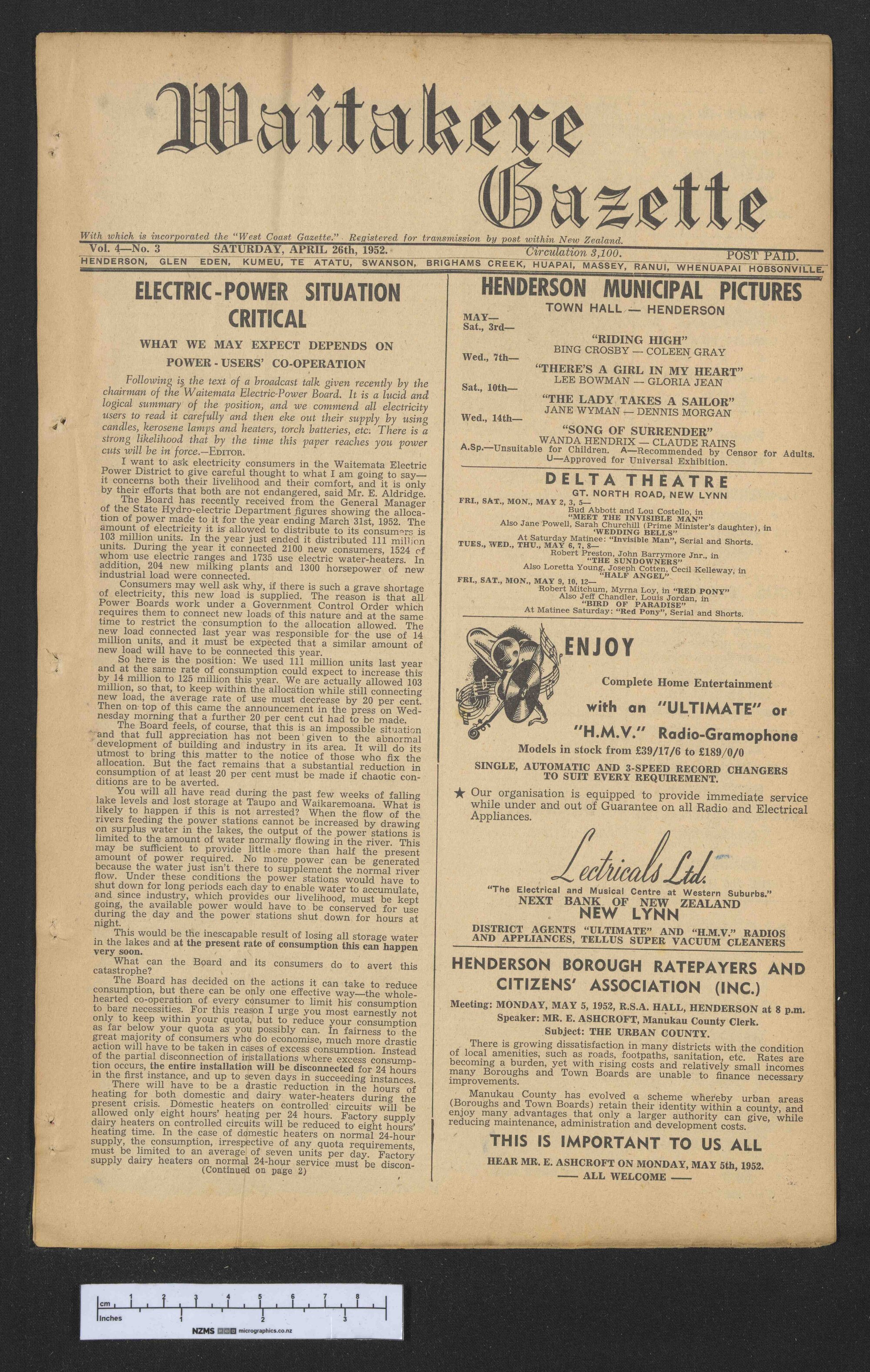 1952-04-26 Waitakere Gazette