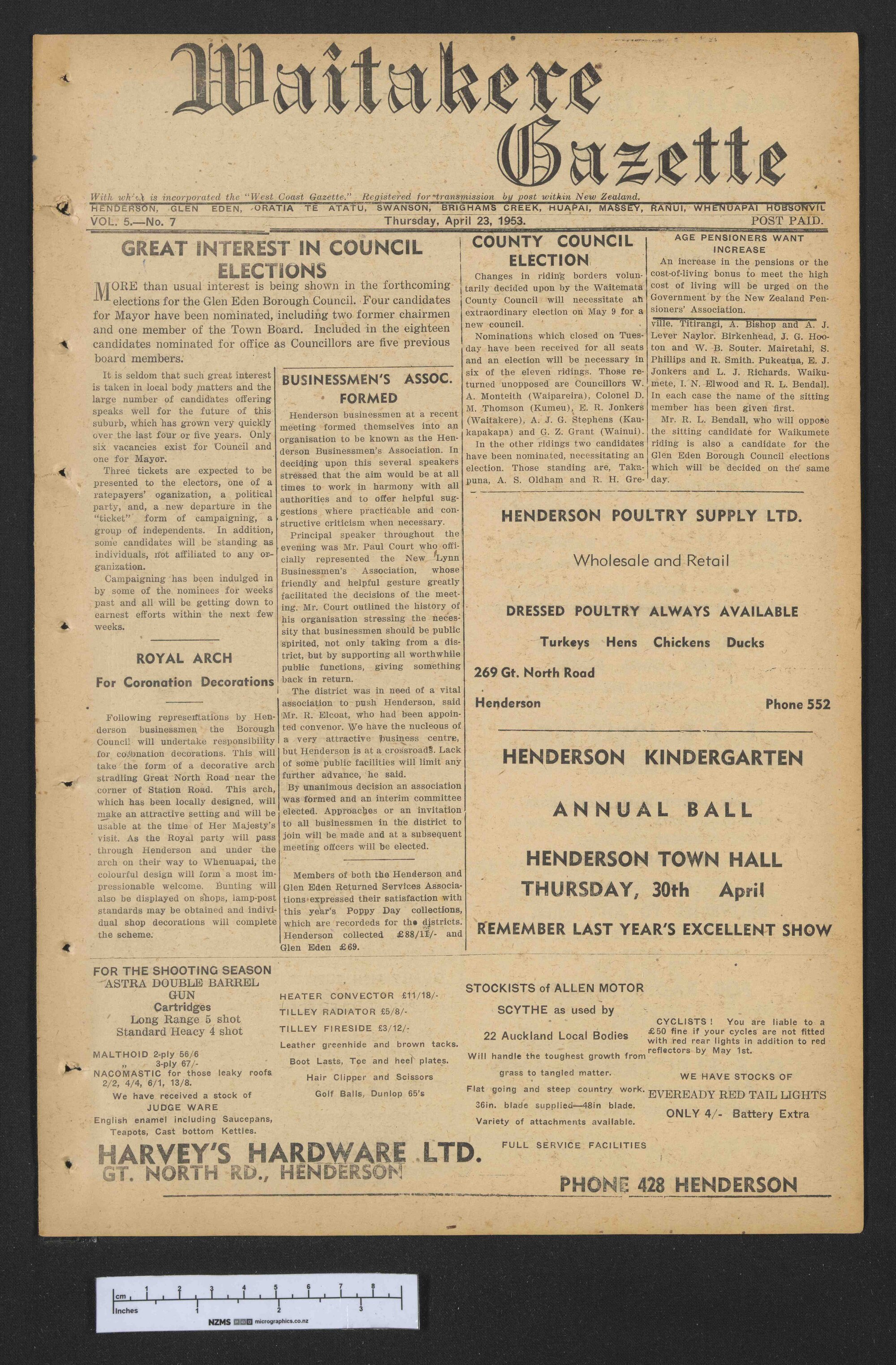 1953-04-23 Waitakere Gazette