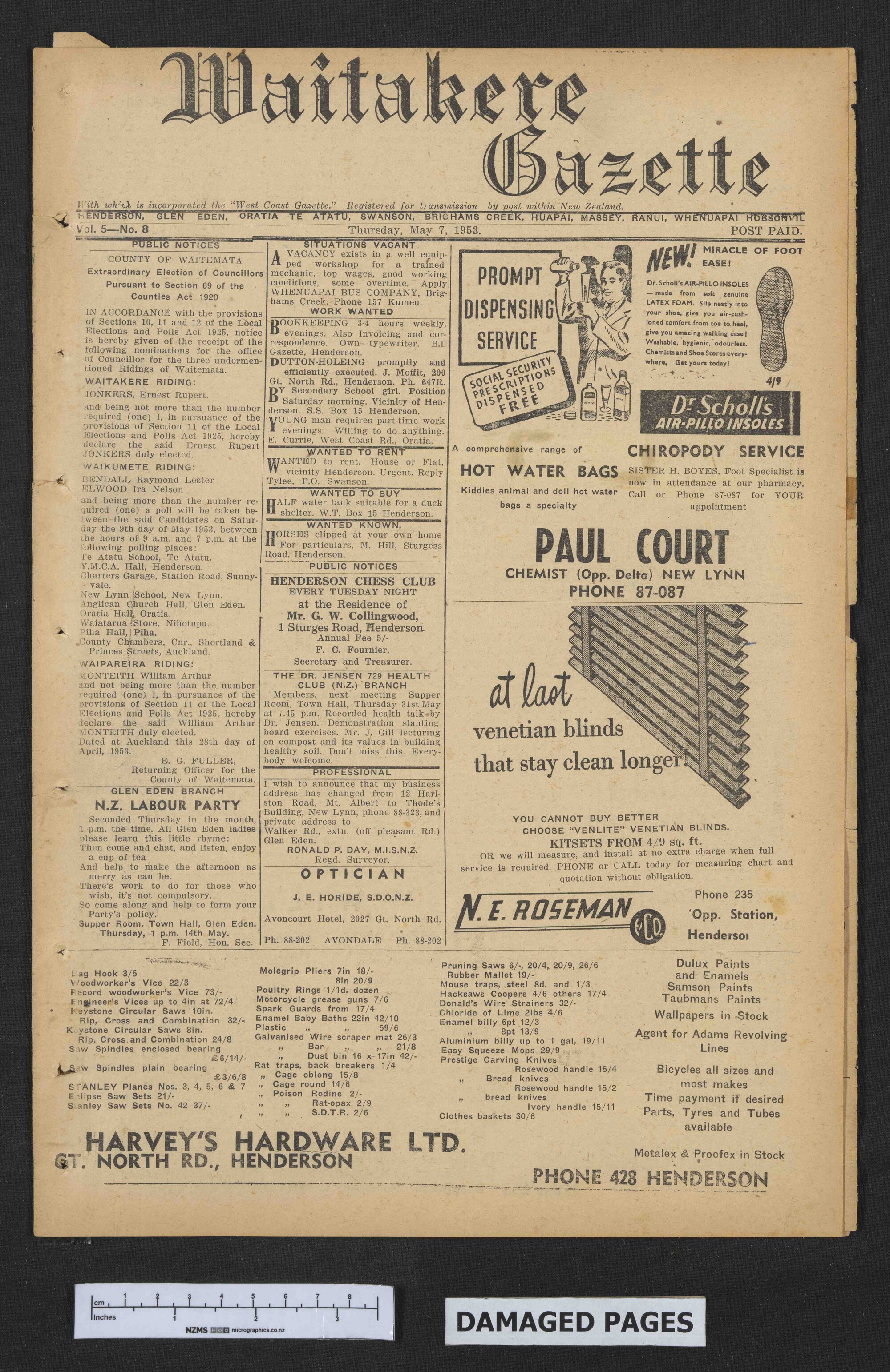 1953-05-07 Waitakere Gazette