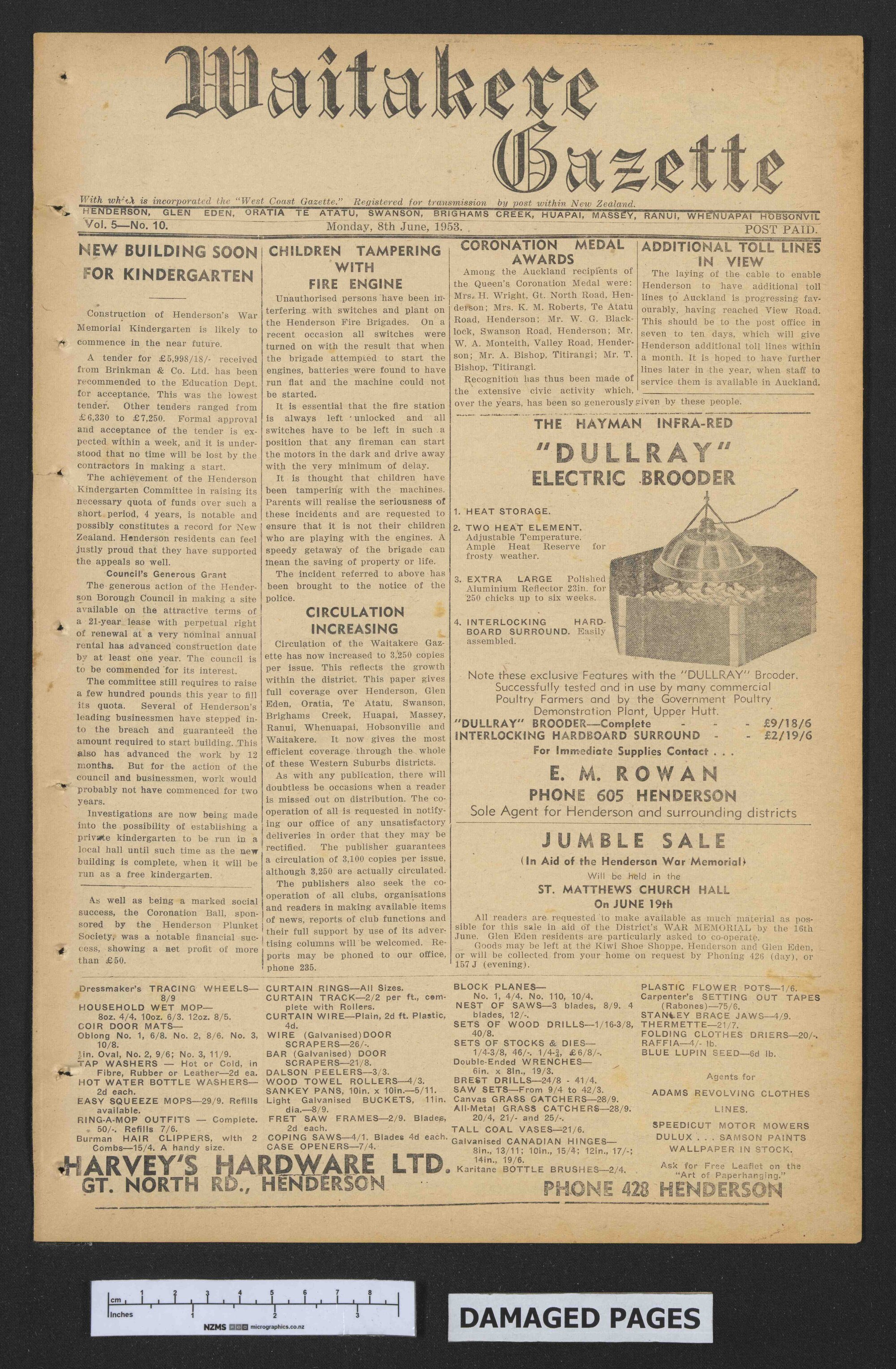 1953-06-08 Waitakere Gazette