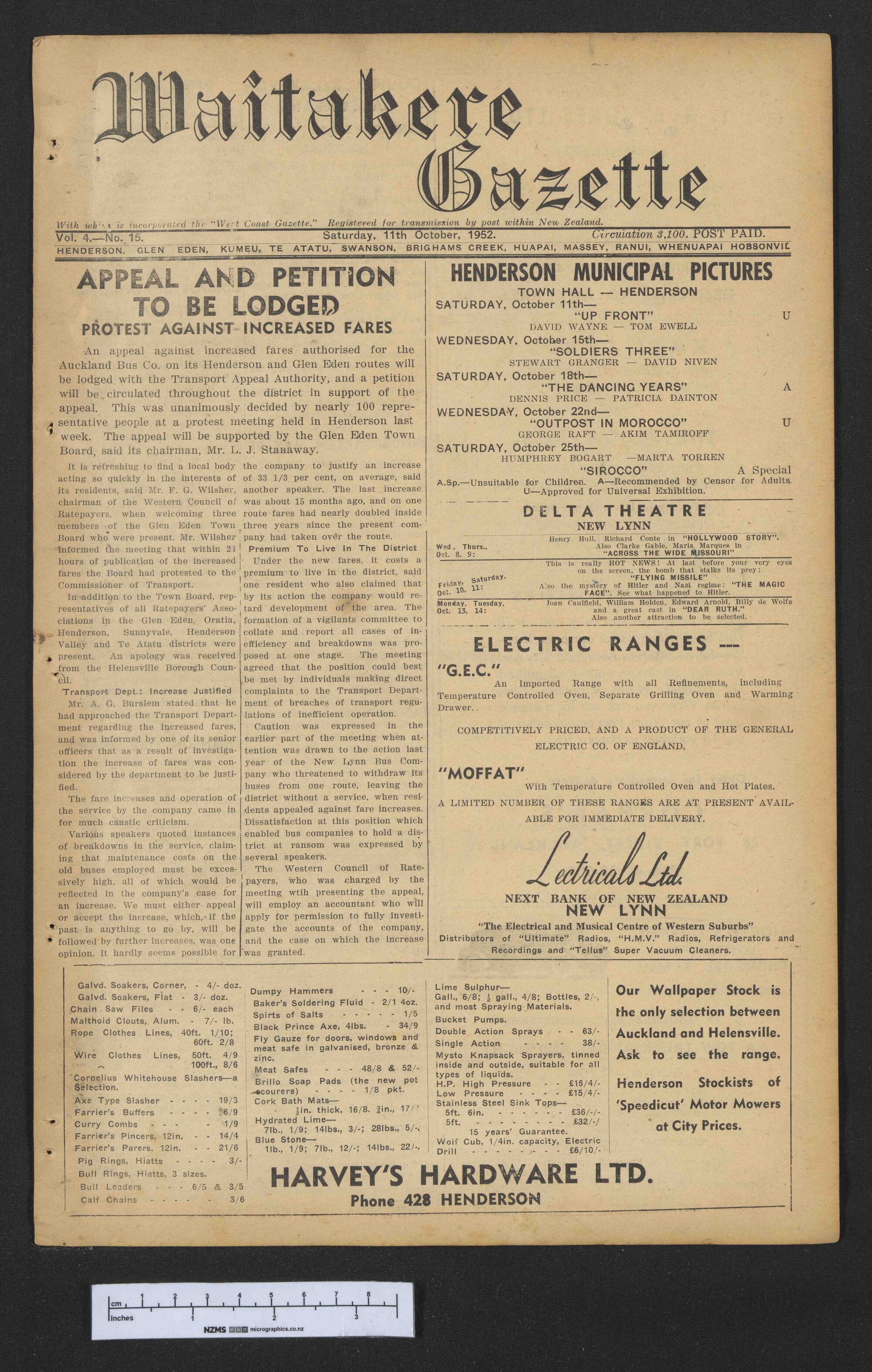 1952-10-11 Waitakere Gazette