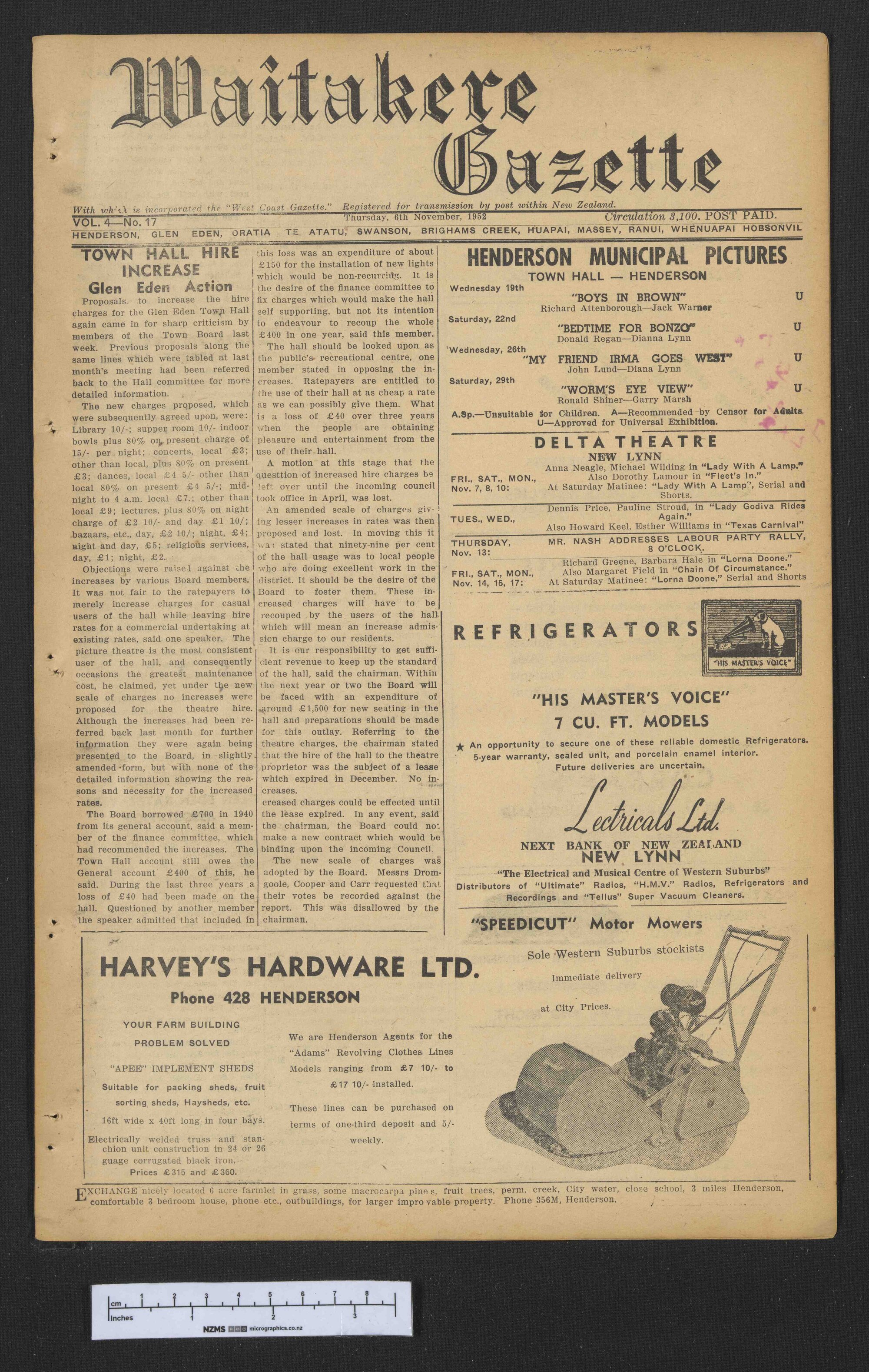 1952-11-06 Waitakere Gazette
