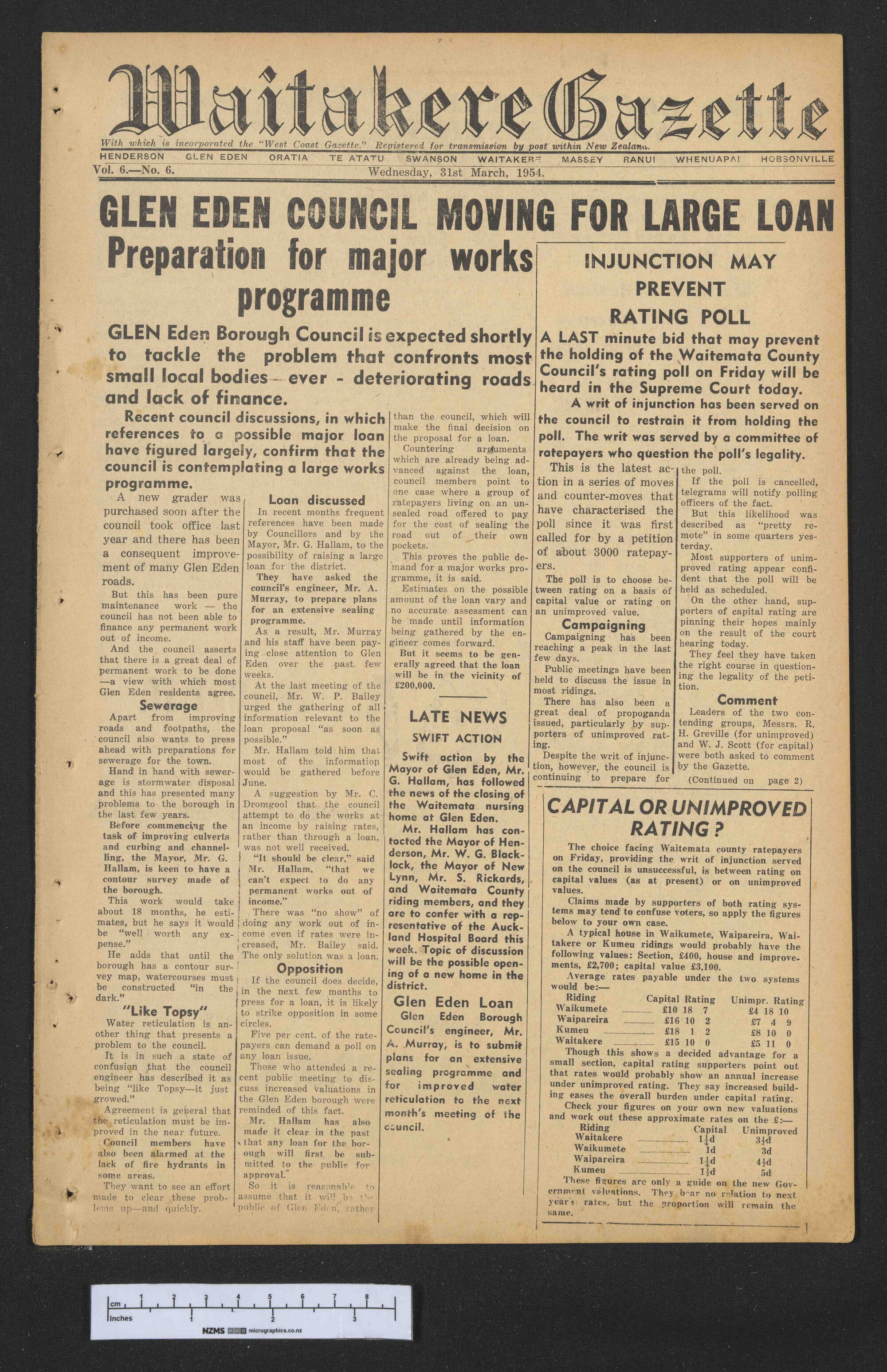 1954-03-31 Waitakere Gazette