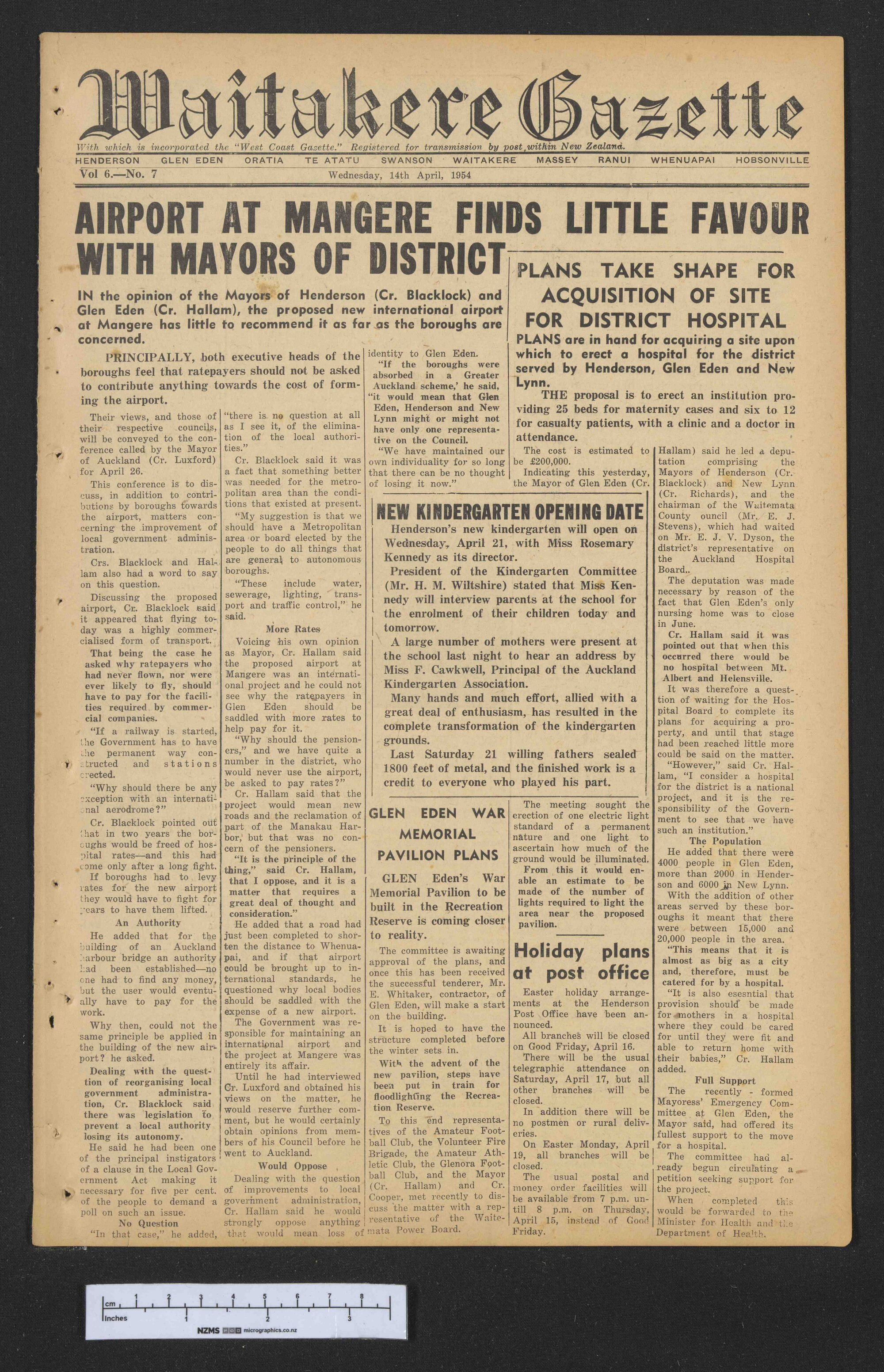 1954-04-14 Waitakere Gazette