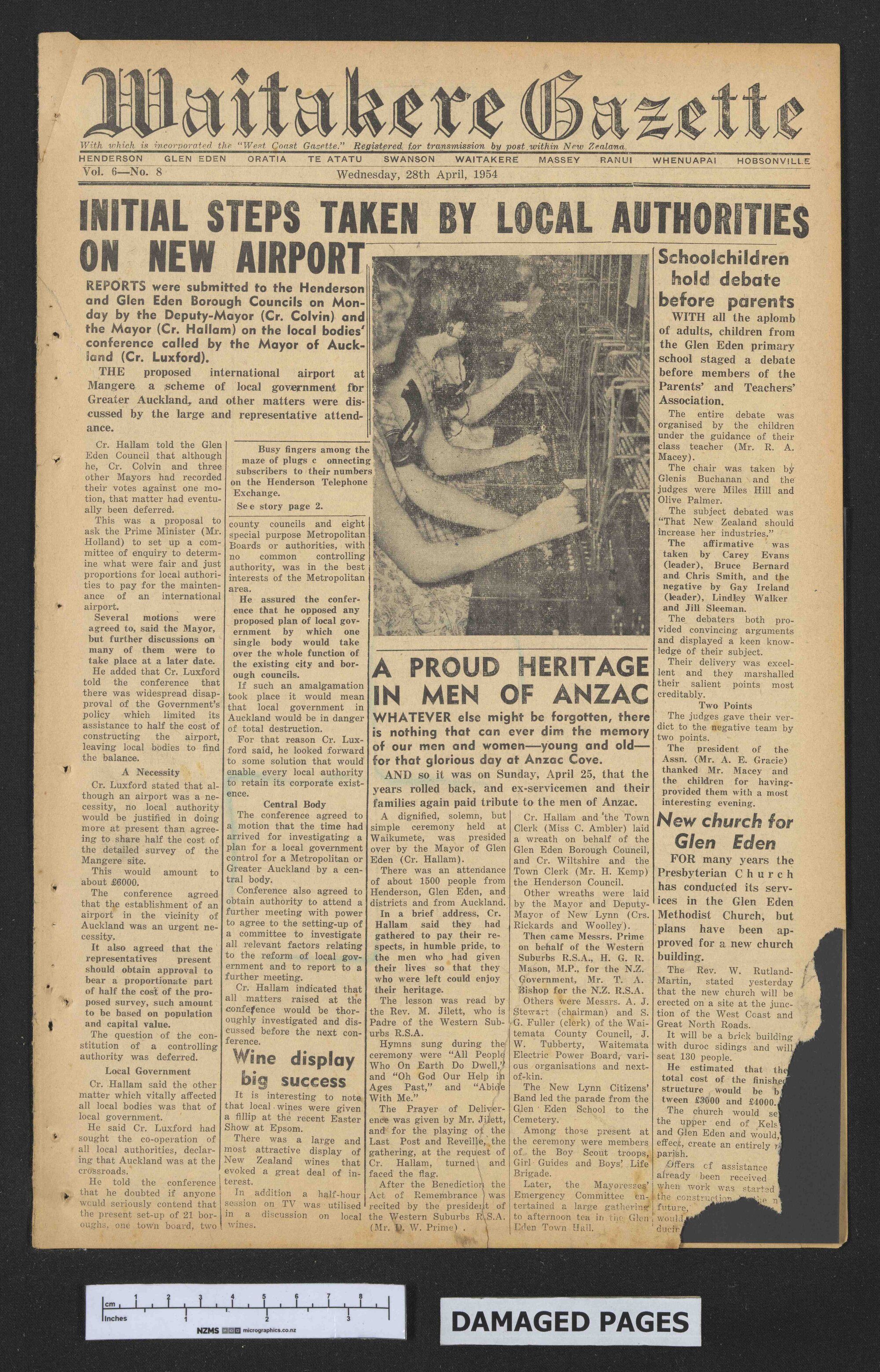 1954-04-28 Waitakere Gazette