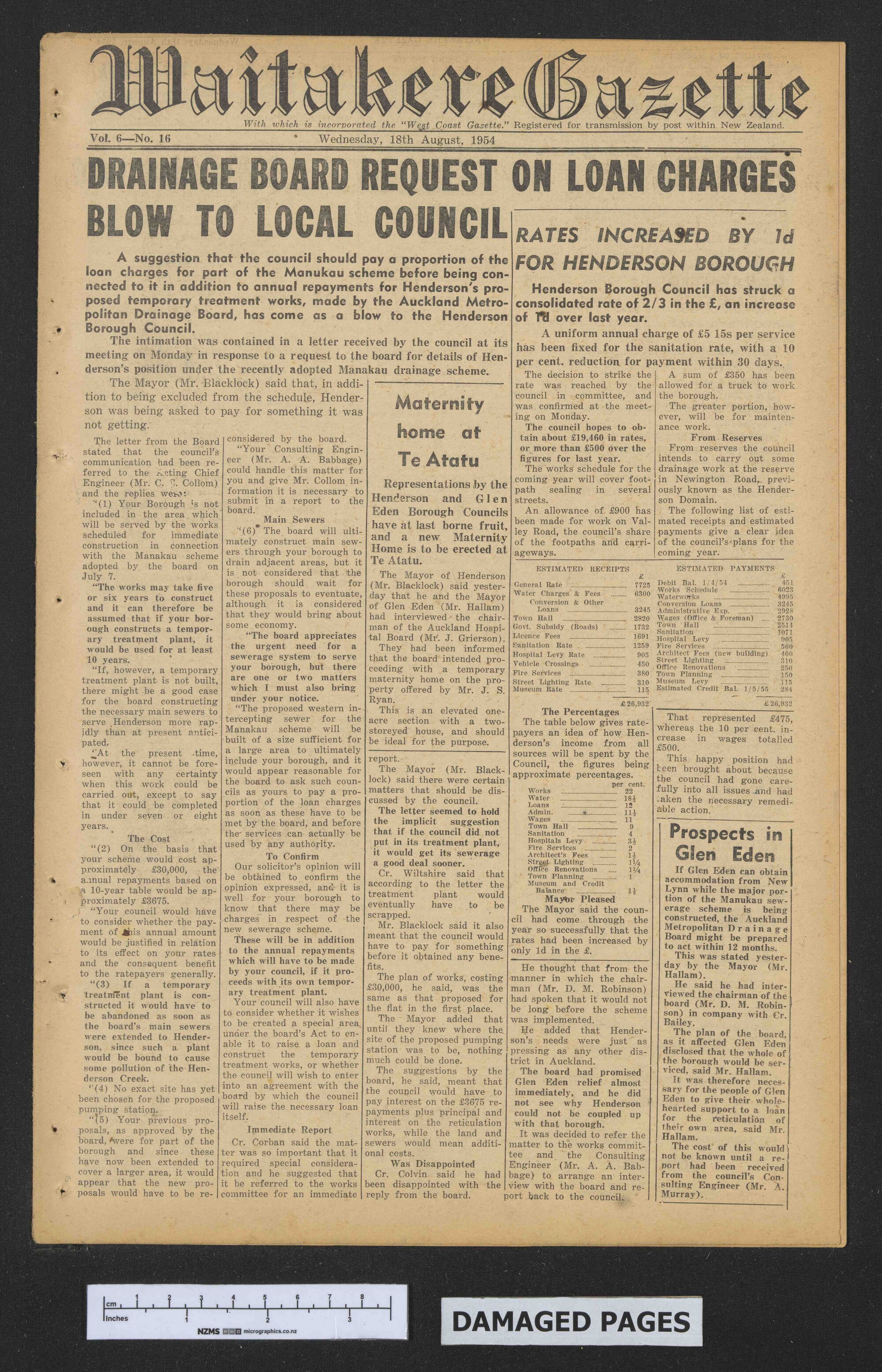 1954-08-18 Waitakere Gazette