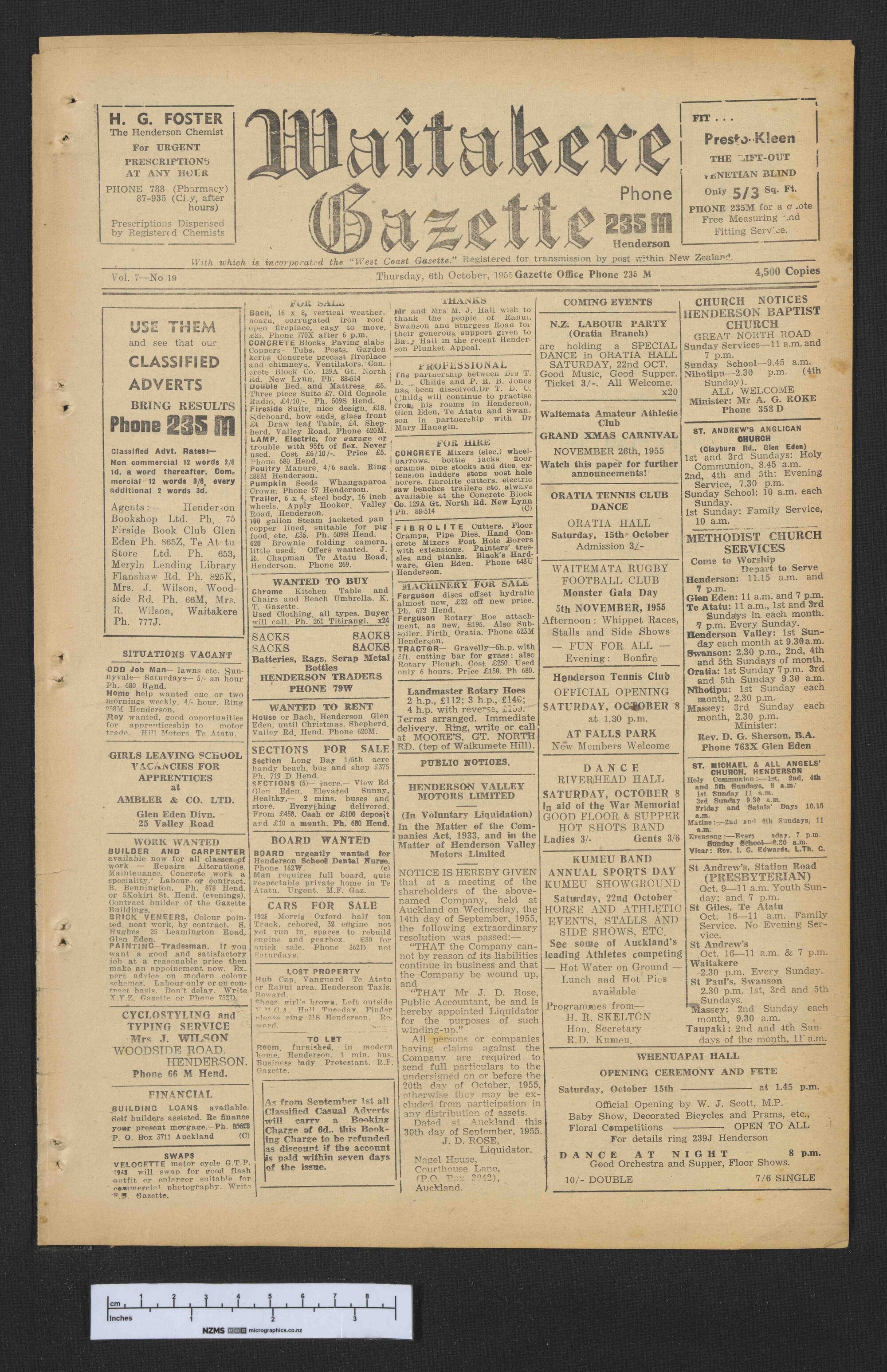 1955-10-06 Waitakere Gazette