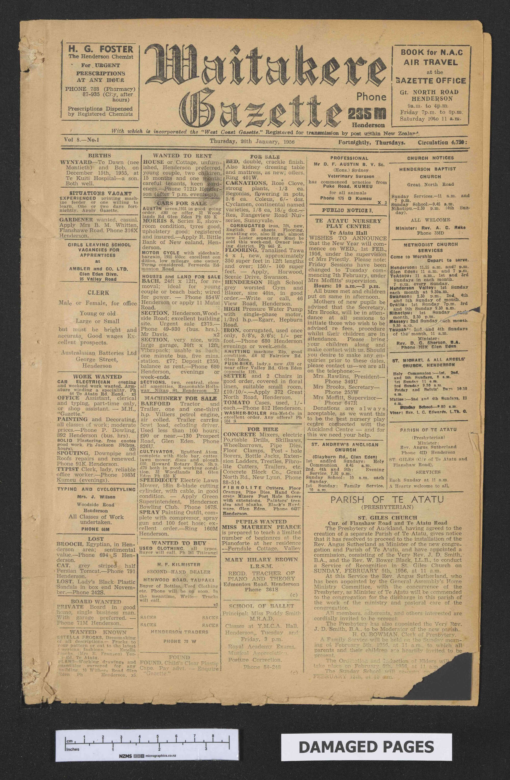 1956-01-26 Waitakere Gazette