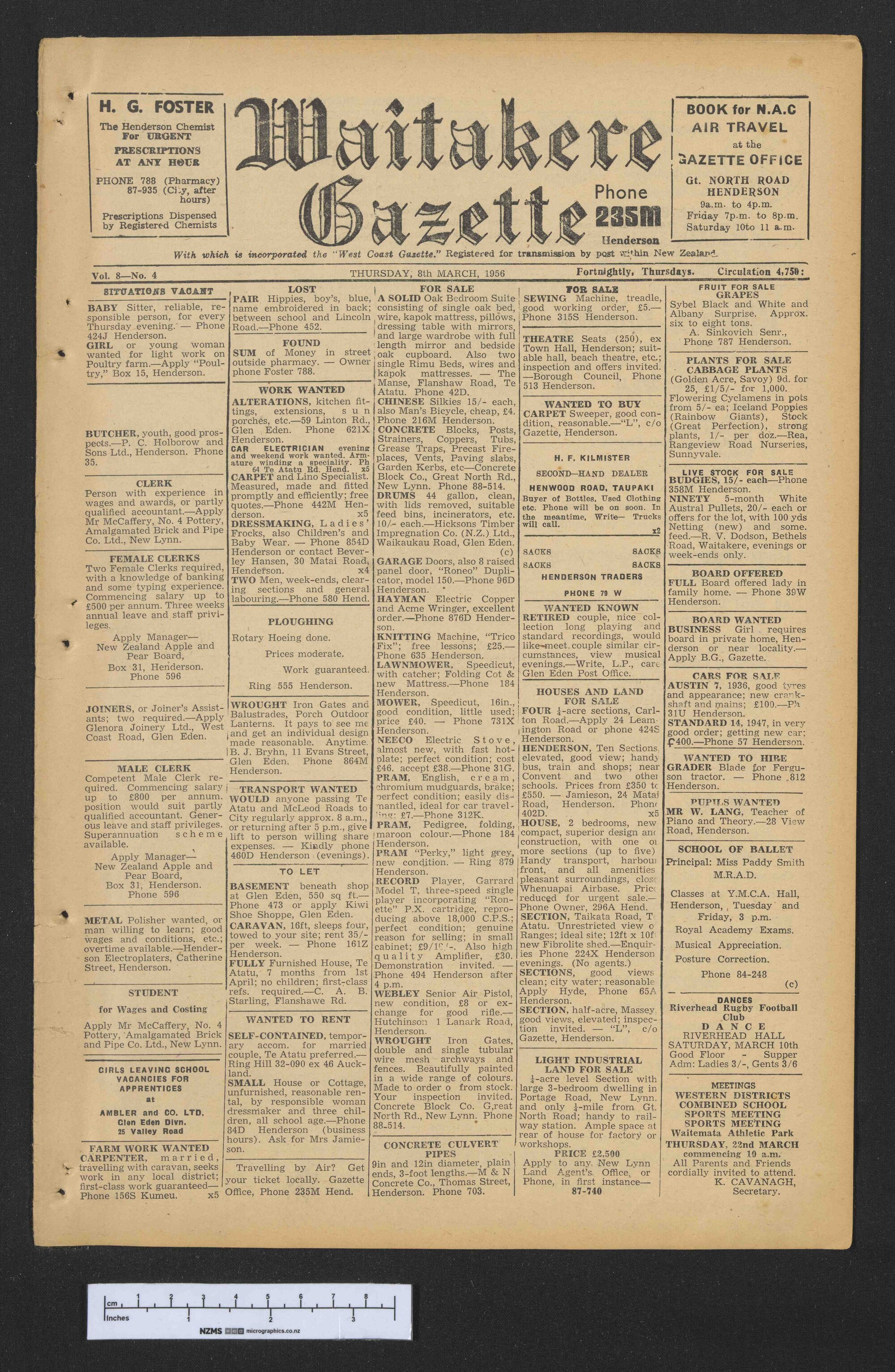 1956-03-08 Waitakere Gazette