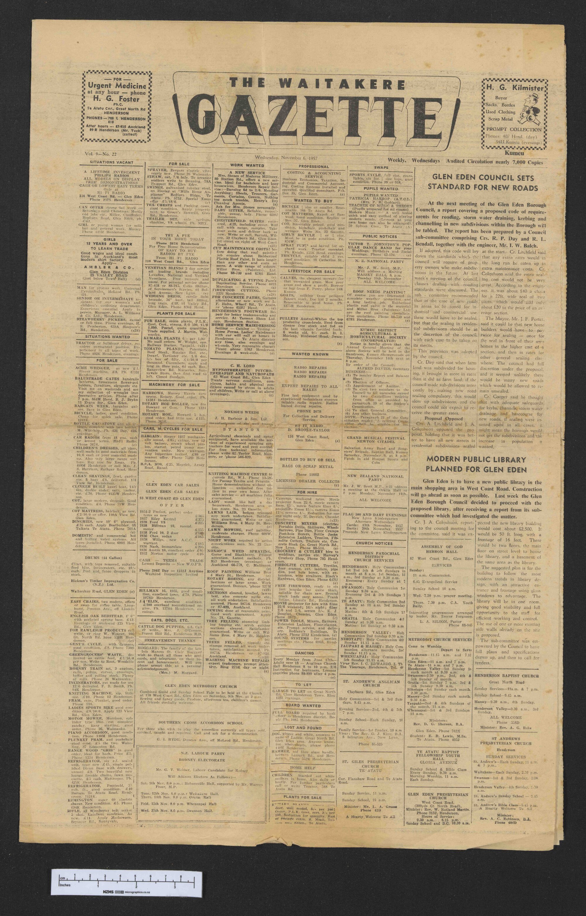 1957-11-06 Waitakere Gazette