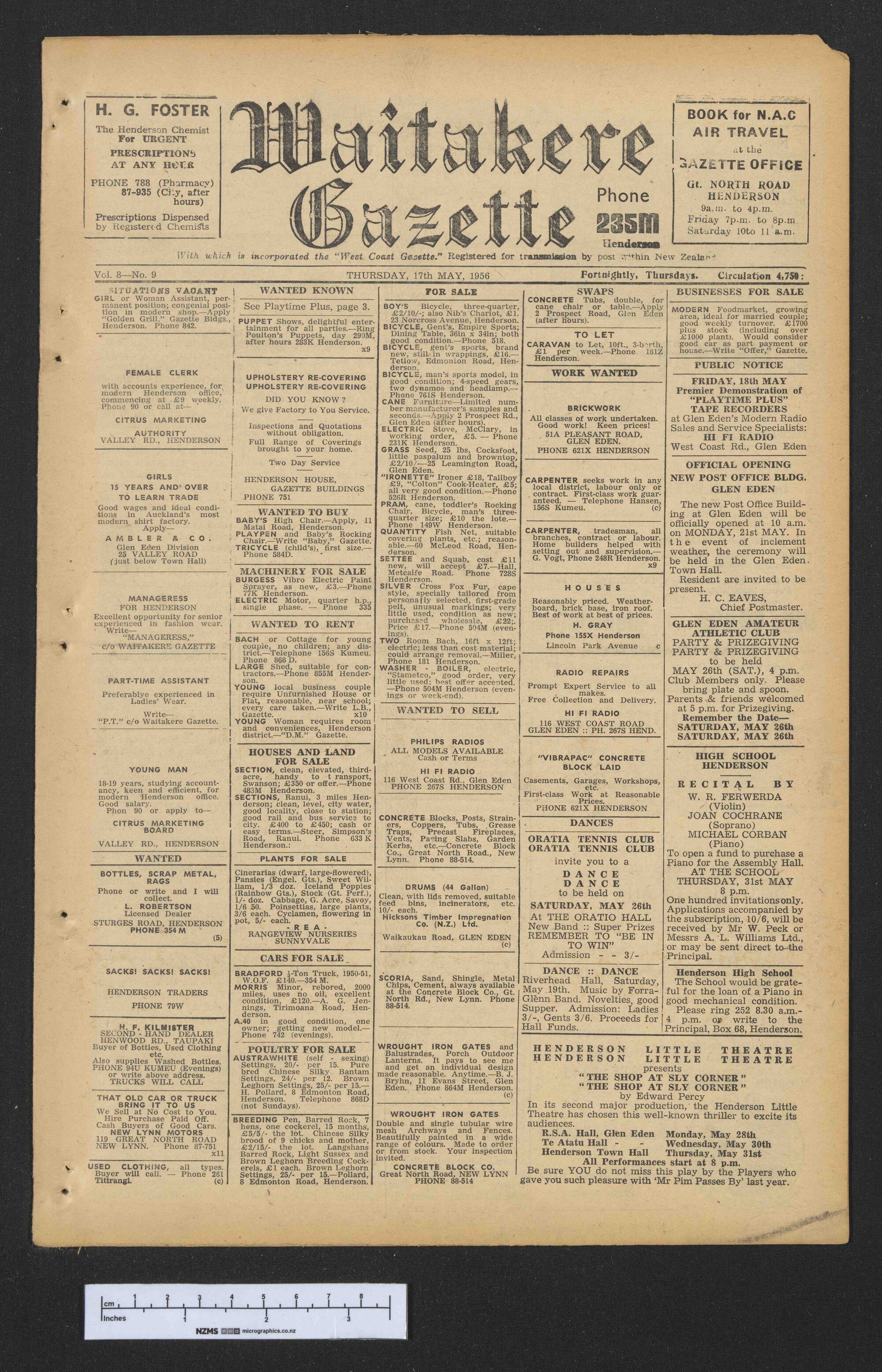 1956-05-17 Waitakere Gazette