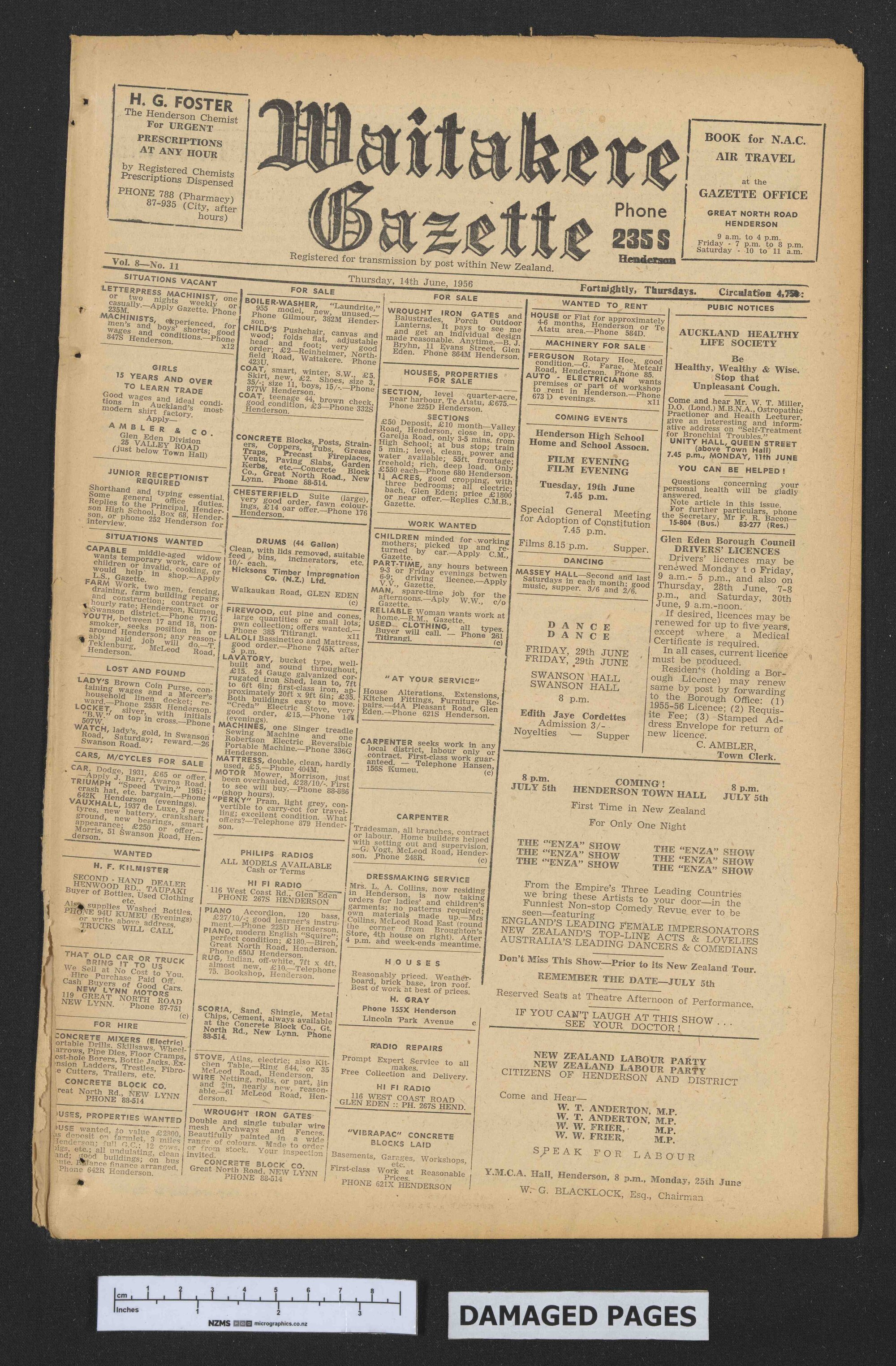 1956-06-14 Waitakere Gazette