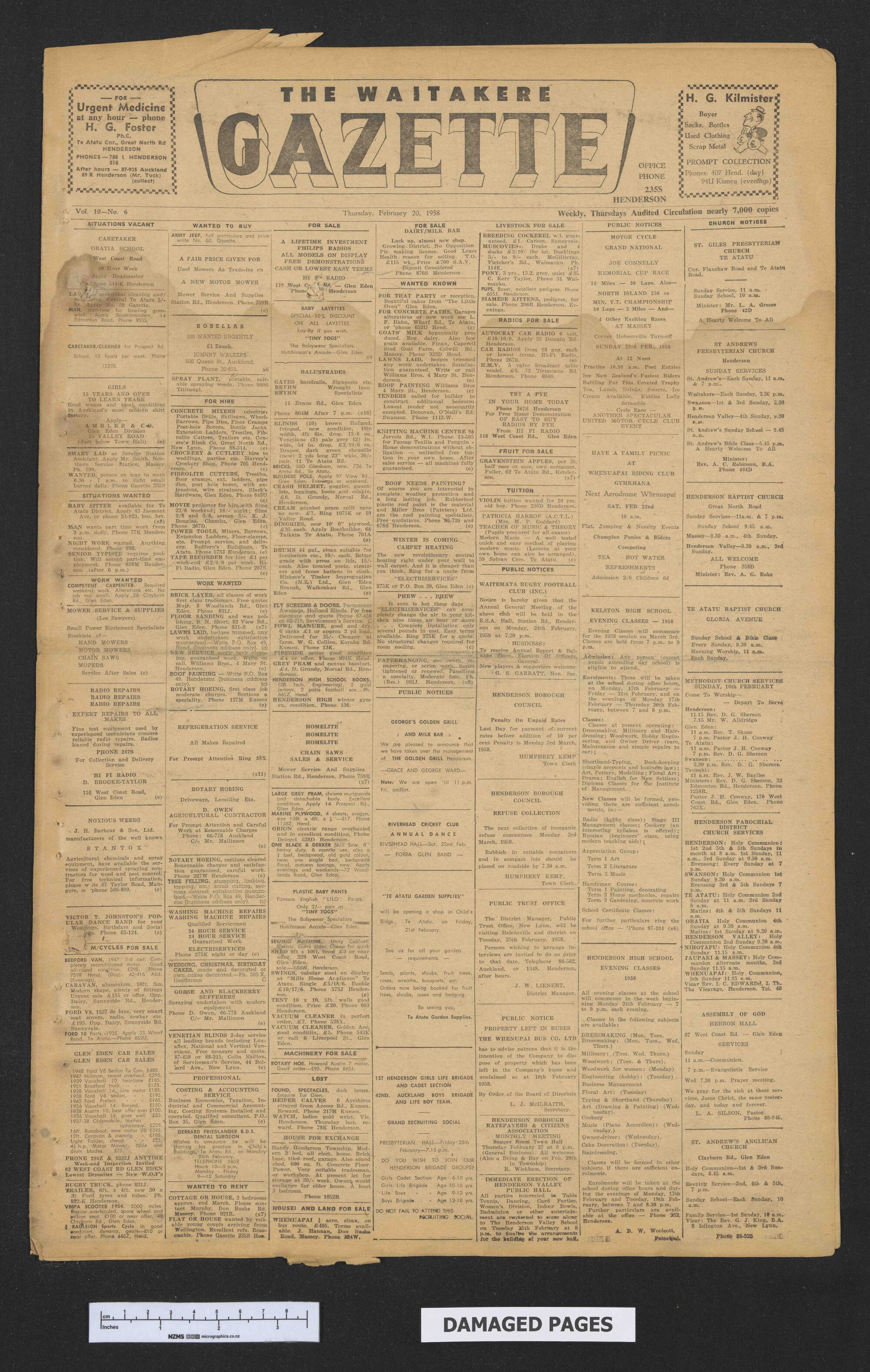 1958-02-20 Waitakere Gazette