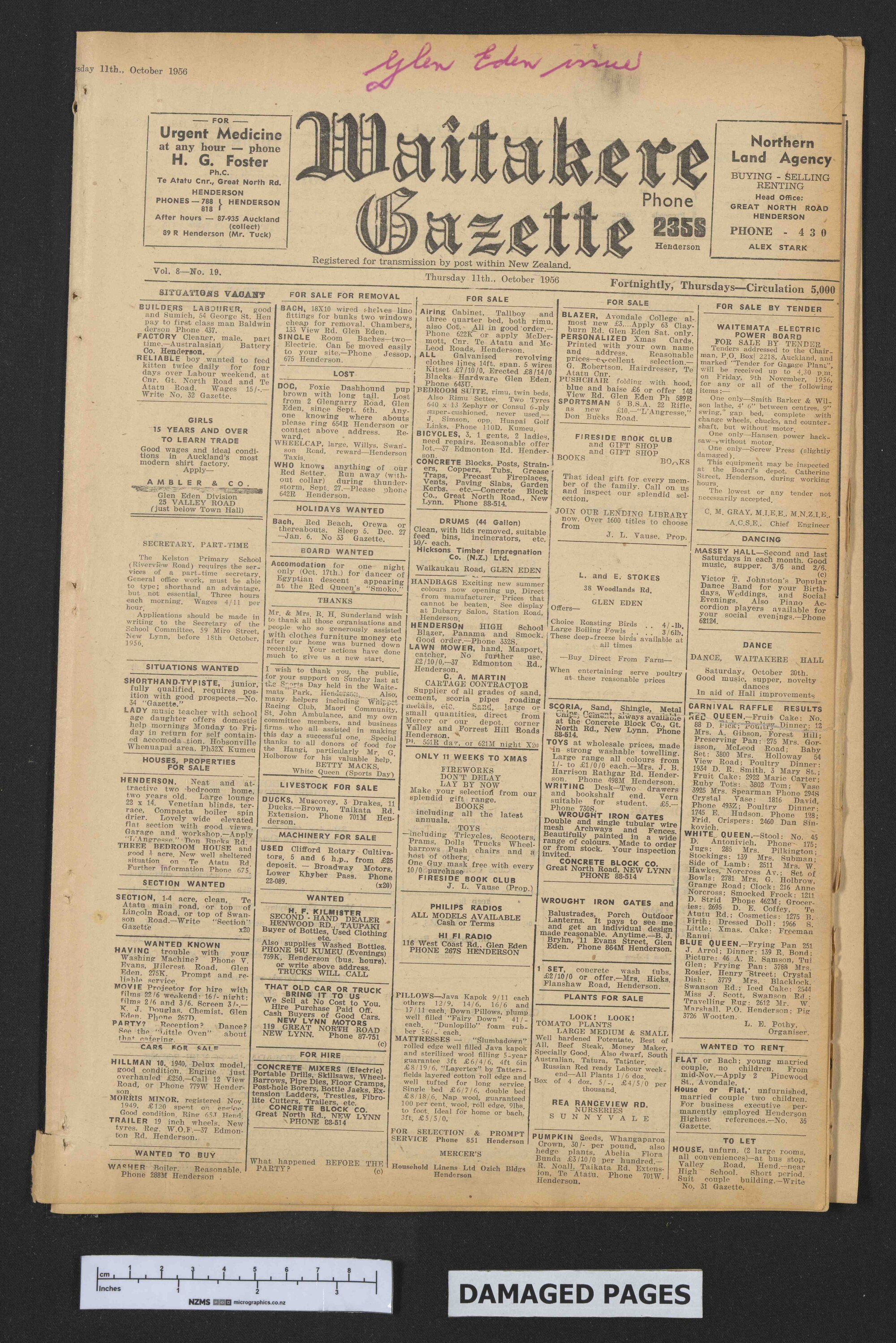 1956-10-11 Waitakere Gazette