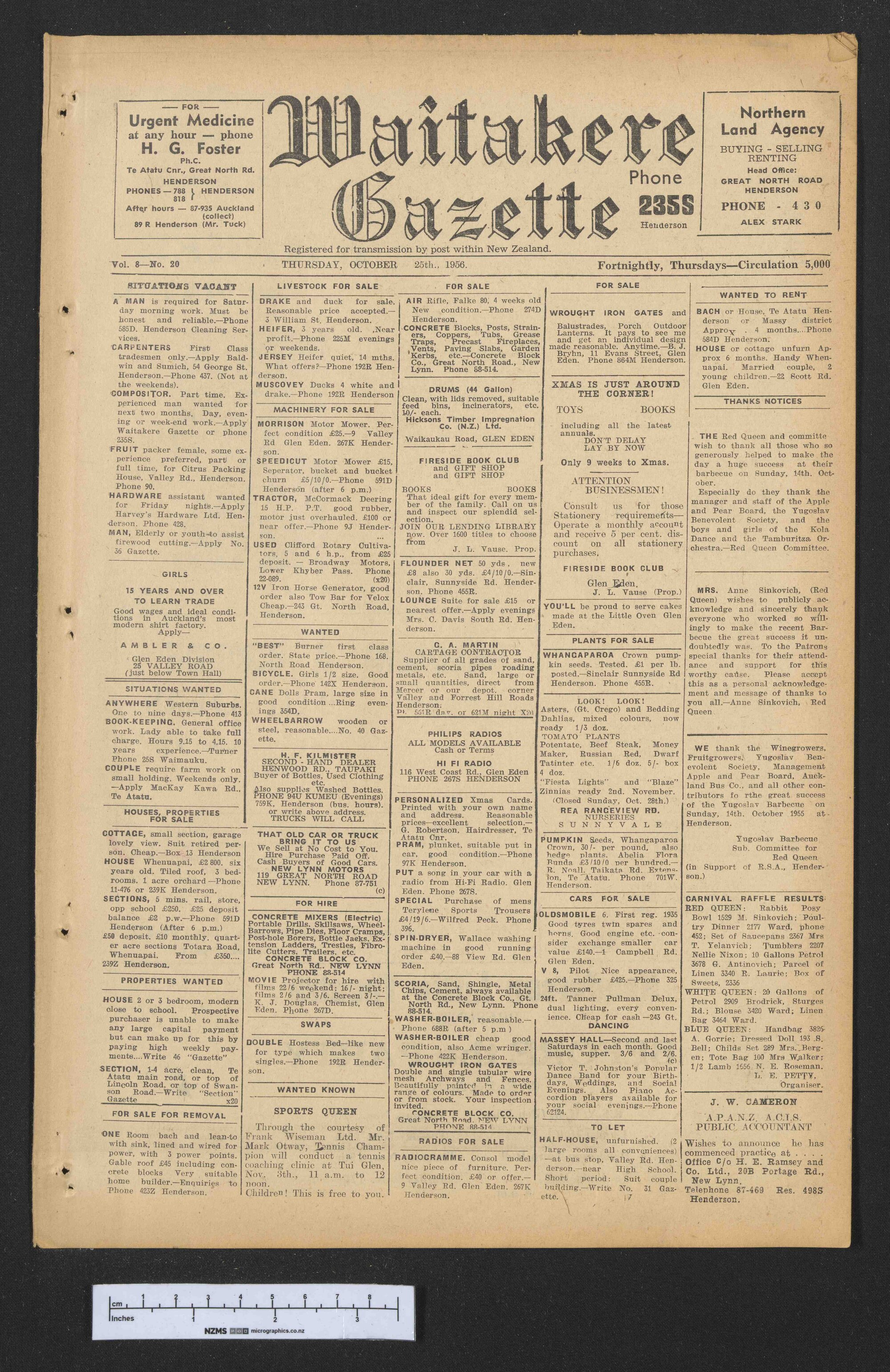 1956-10-25 Waitakere Gazette