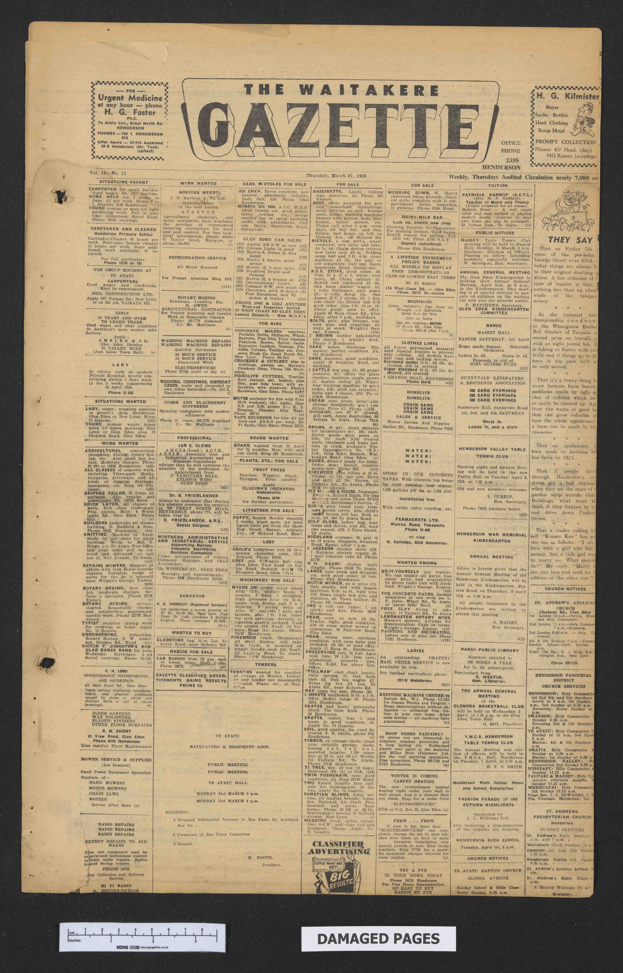 1958-03-27 Waitakere Gazette