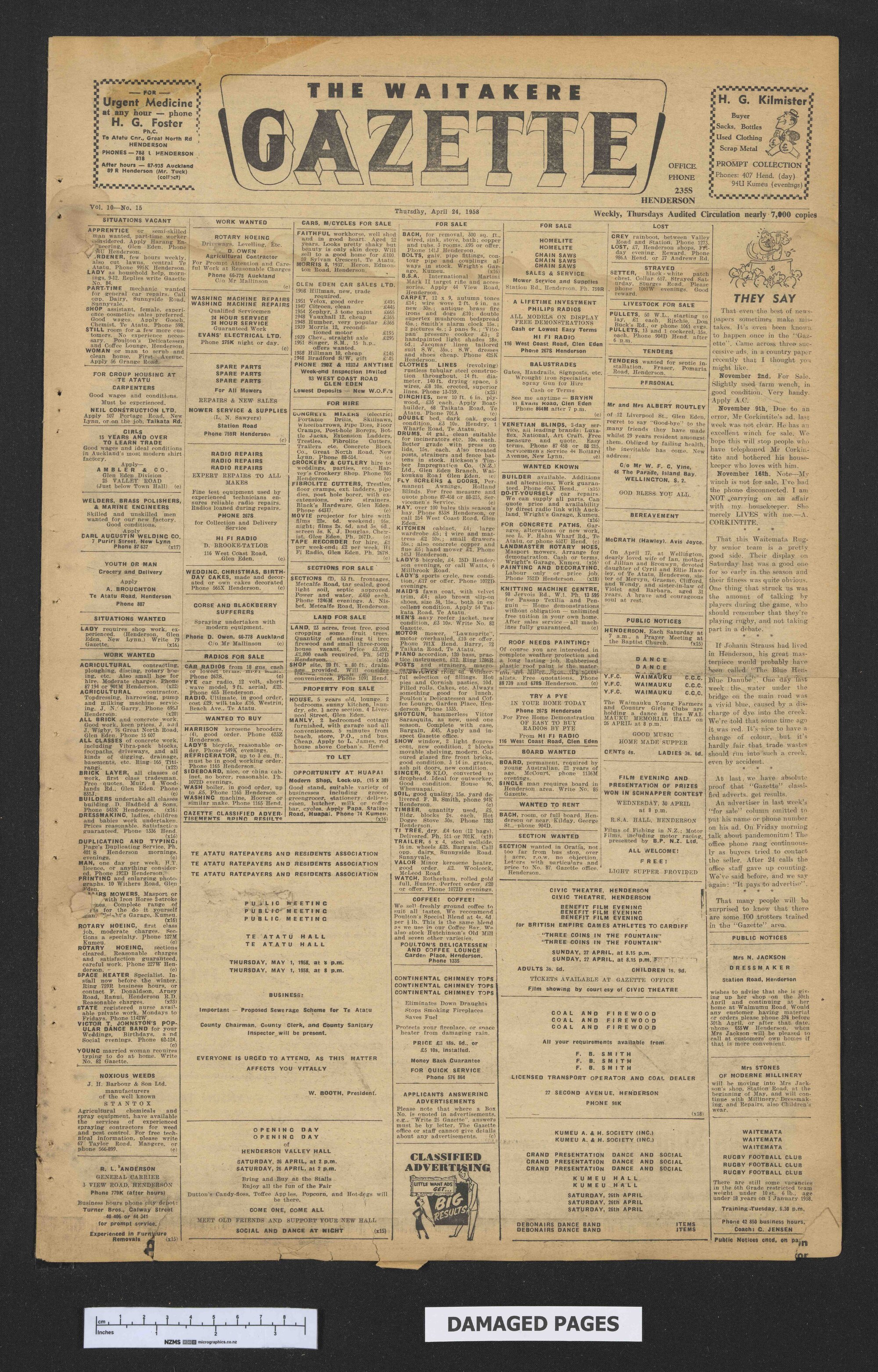 1958-04-24 Waitakere Gazette