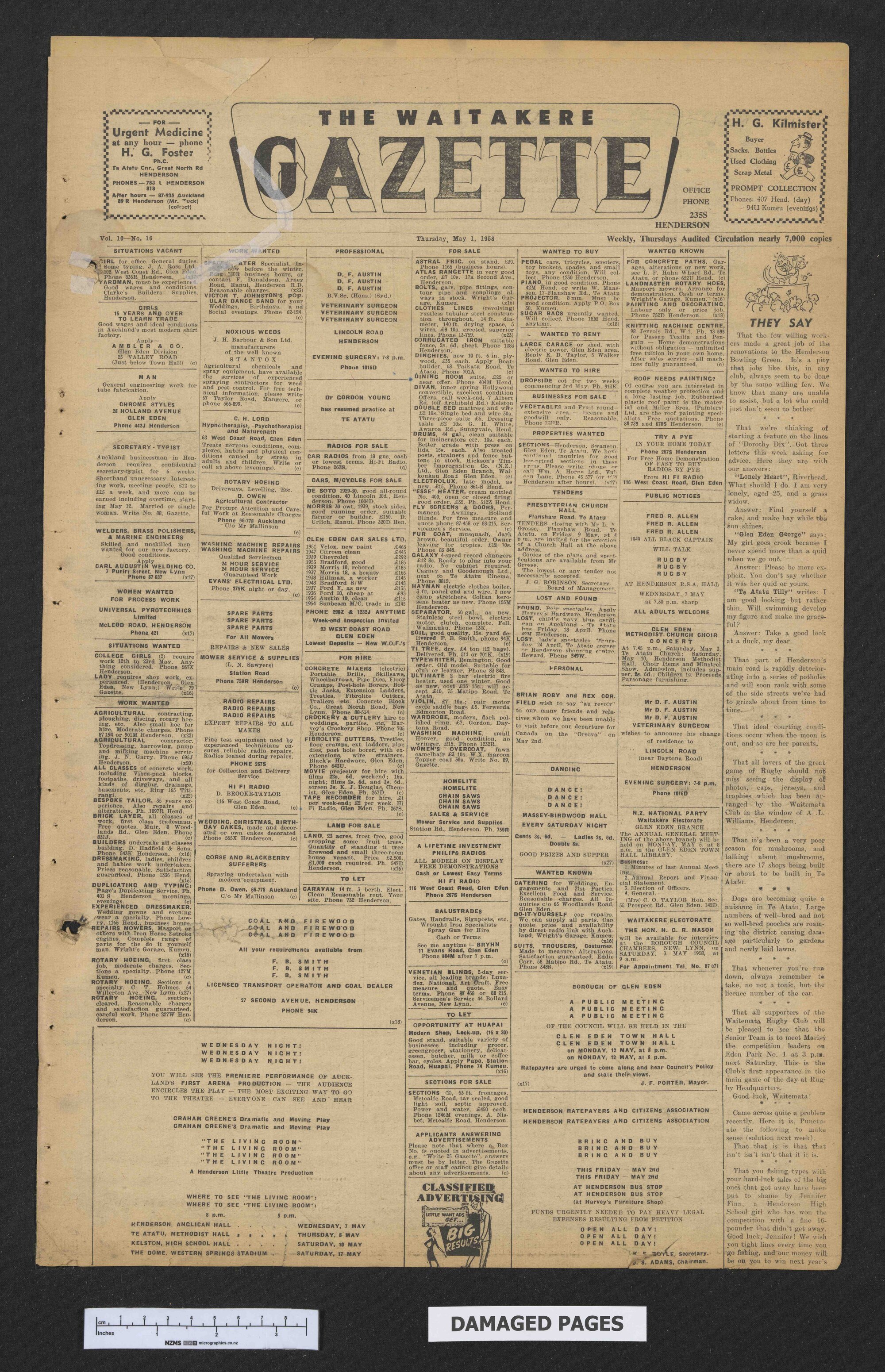 1958-05-01 Waitakere Gazette