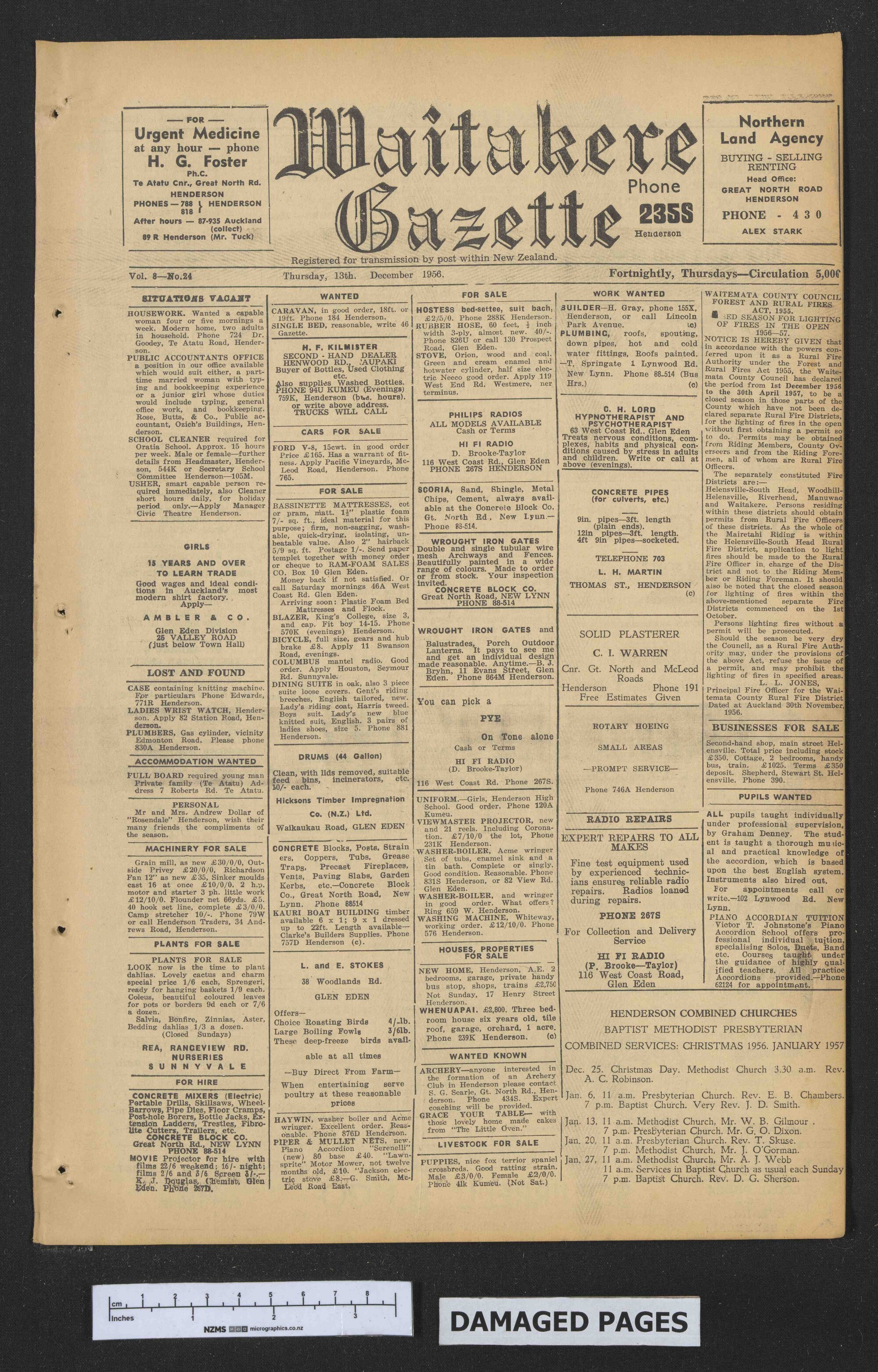 1956-12-13 Waitakere Gazette