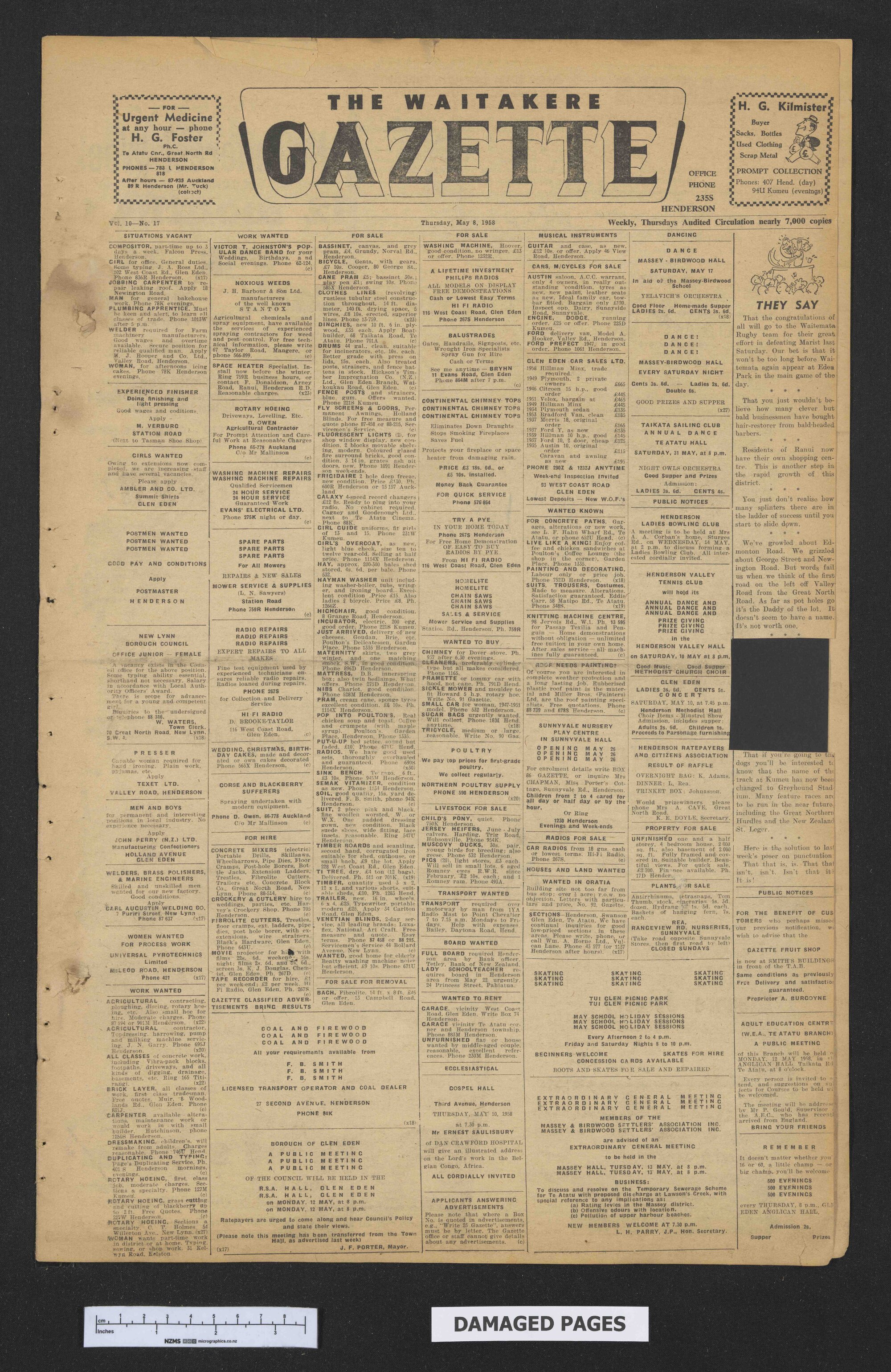 1958-05-08 Waitakere Gazette