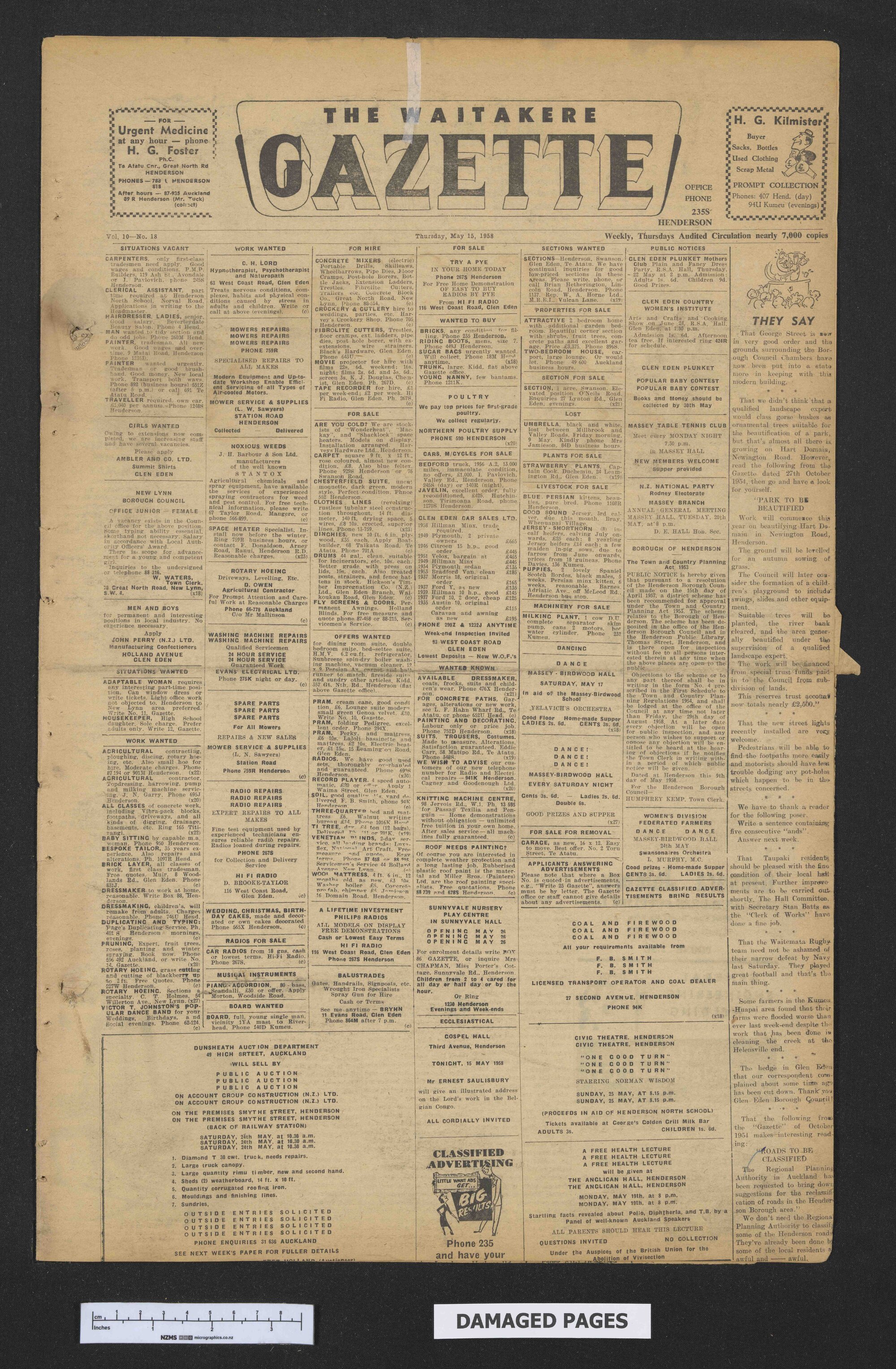 1958-05-15 Waitakere Gazette