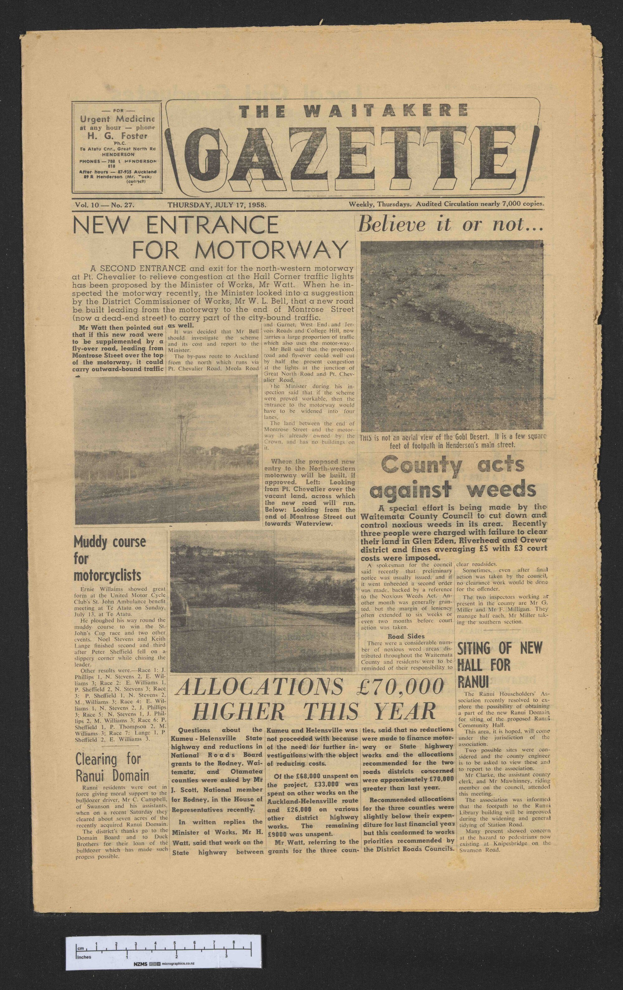 1958-07-17 Waitakere Gazette