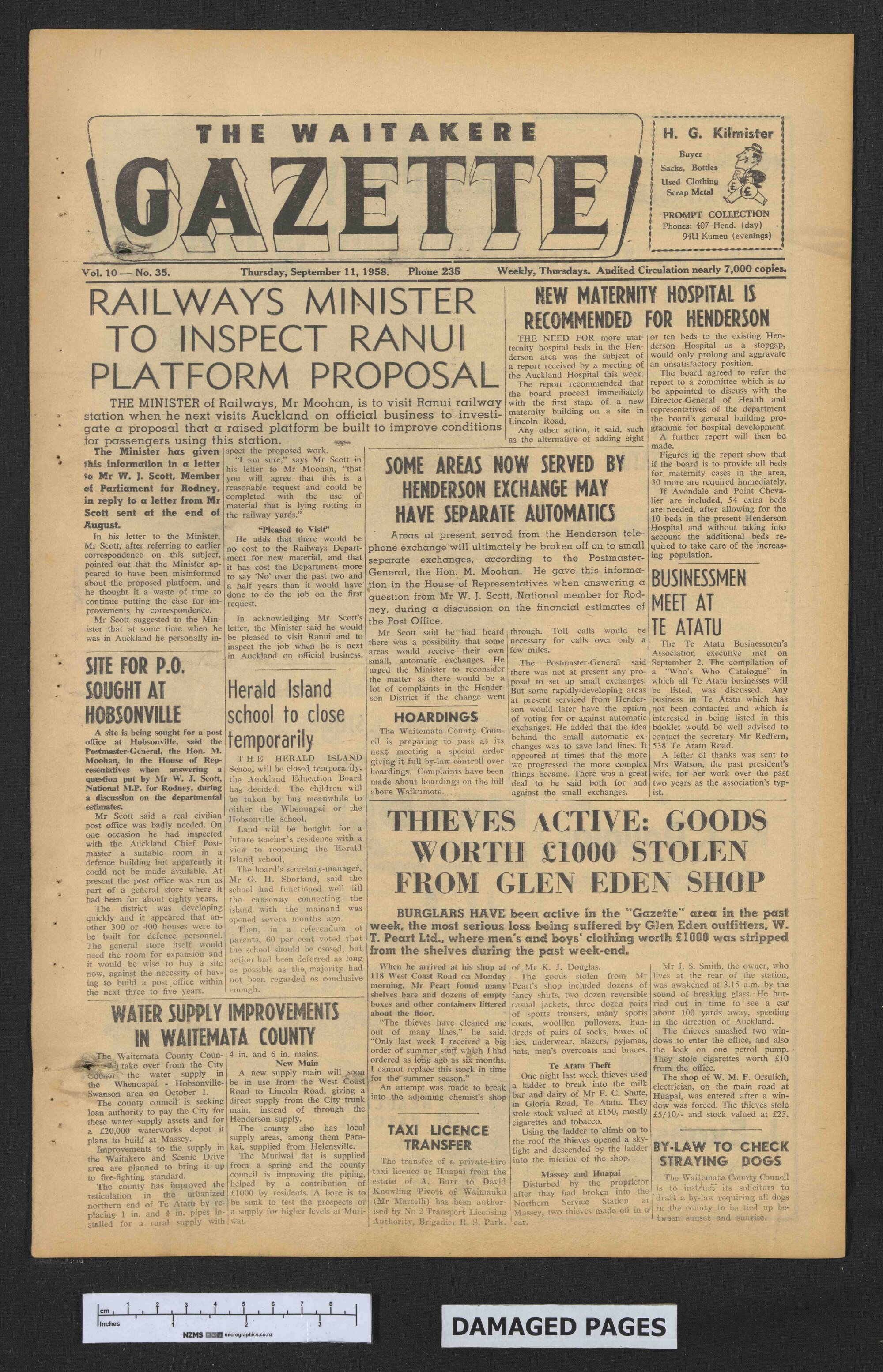 1958-09-11 Waitakere Gazette