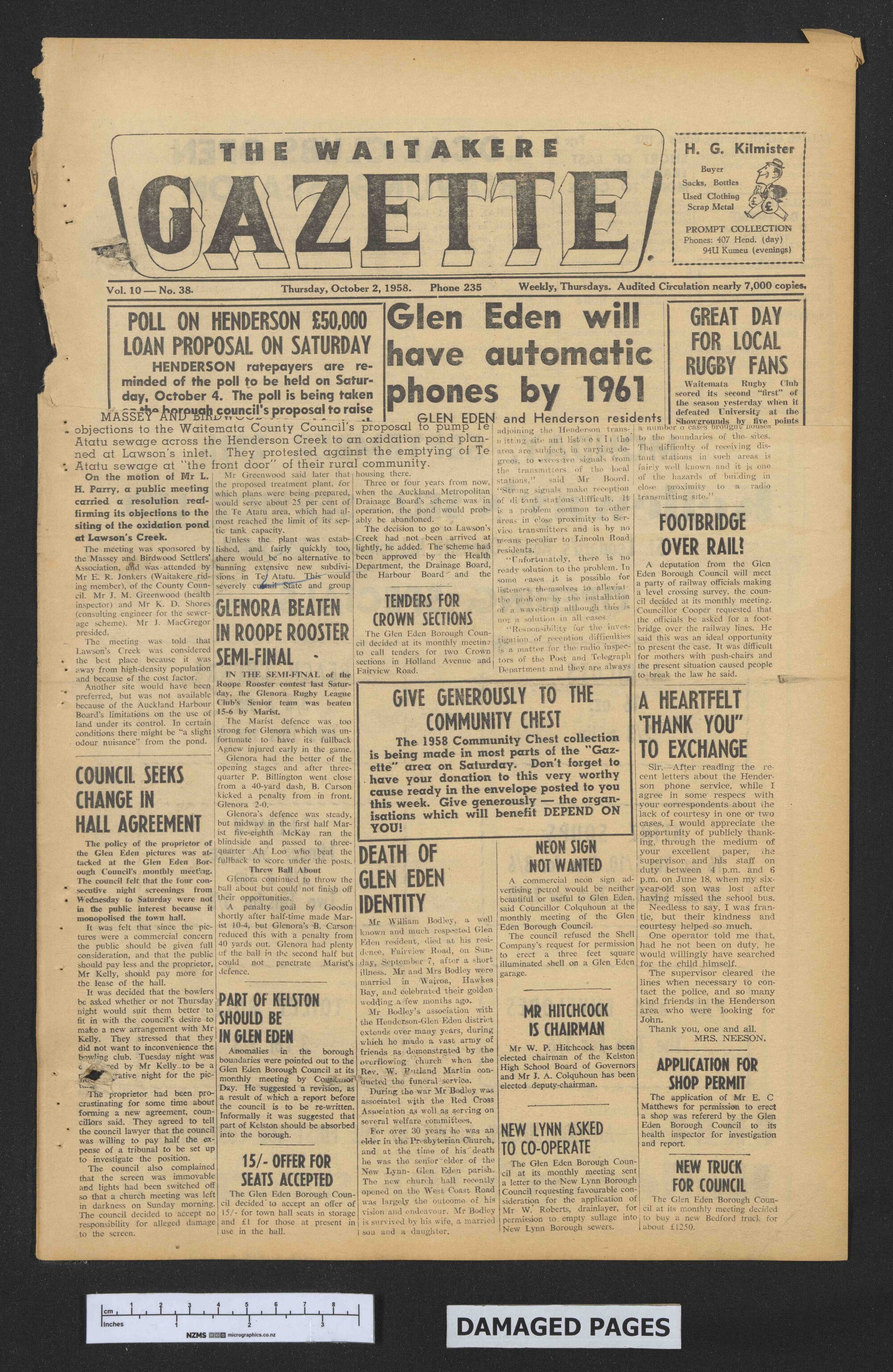 1958-09-25 Waitakere Gazette