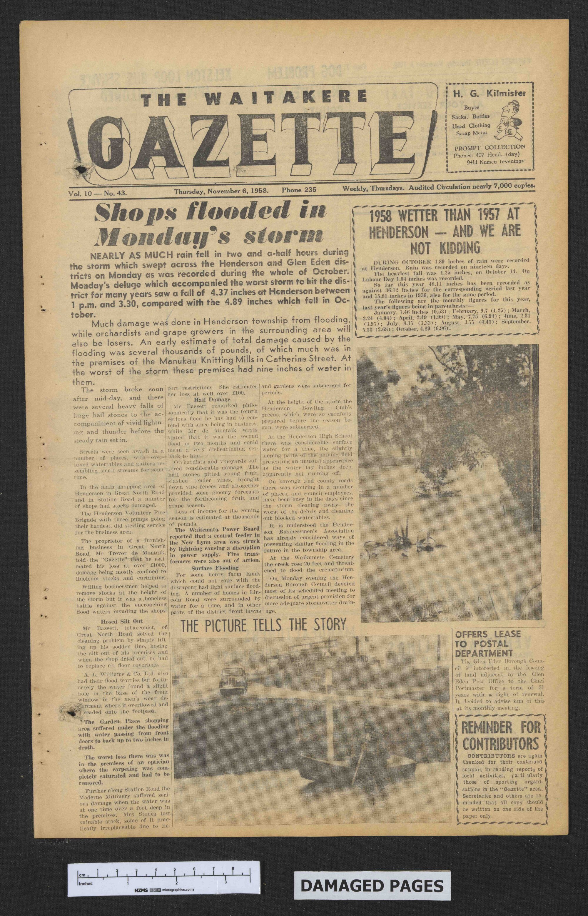 1958-11-06 Waitakere Gazette