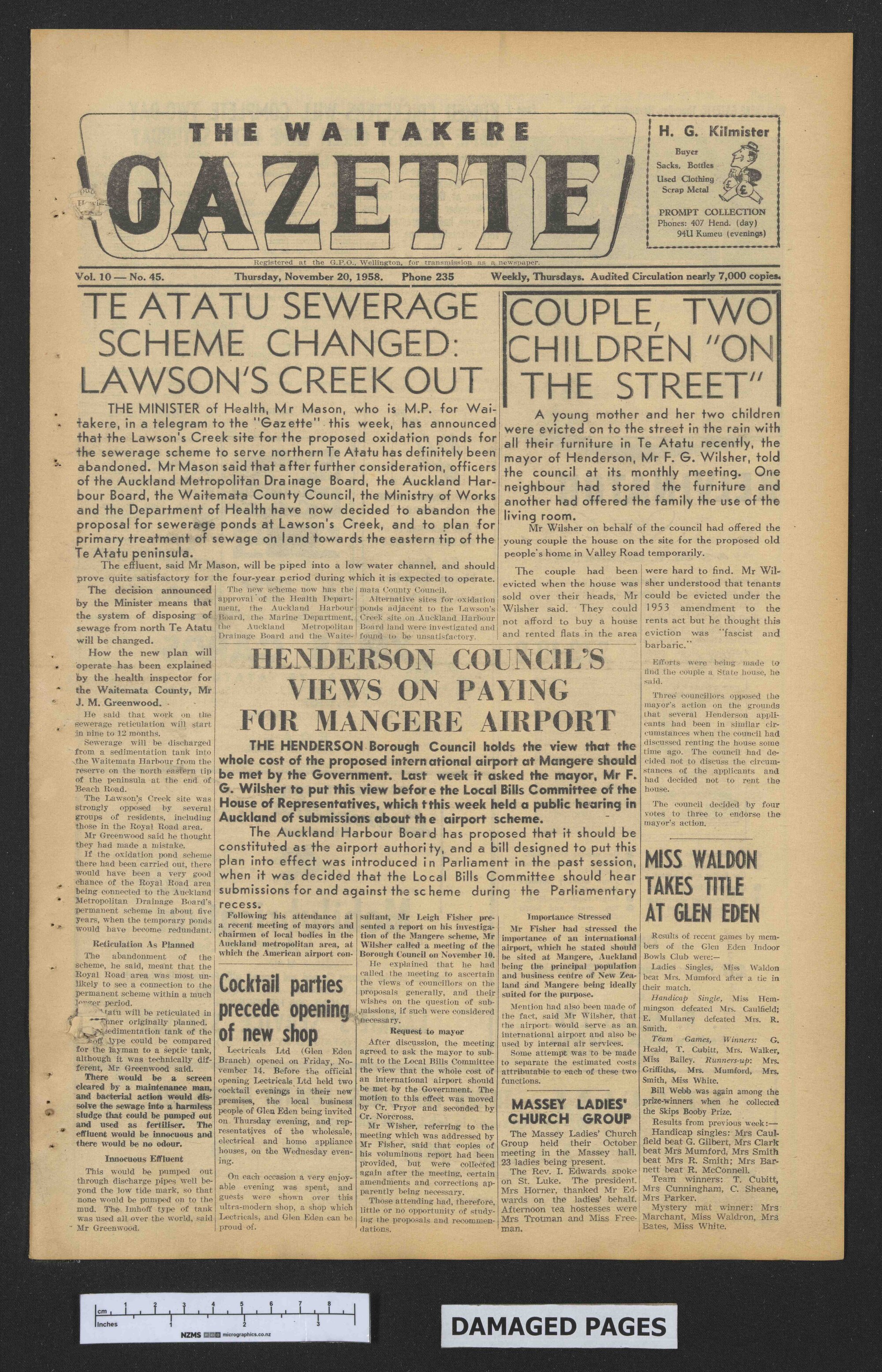 1958-11-20 Waitakere Gazette