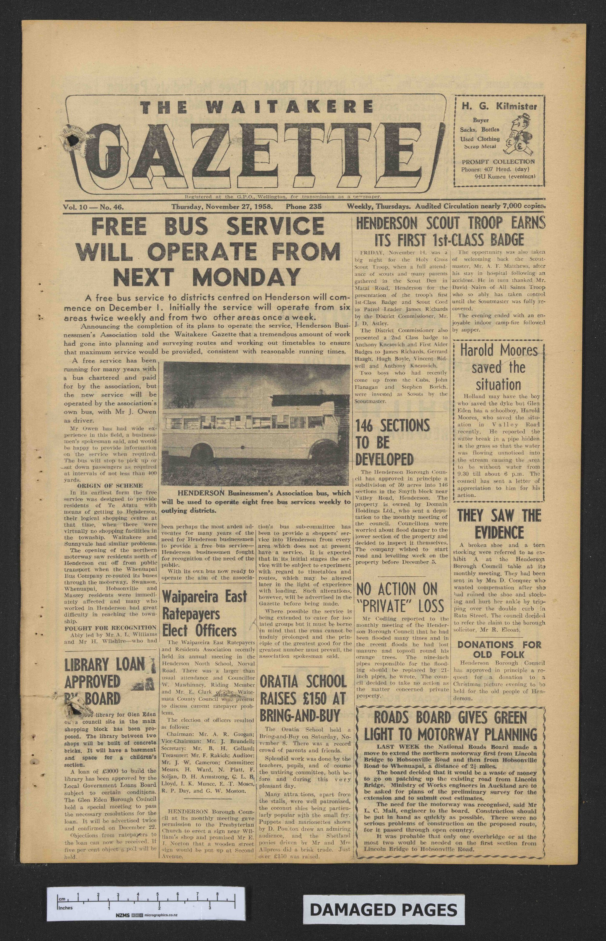 1958-11-27 Waitakere Gazette