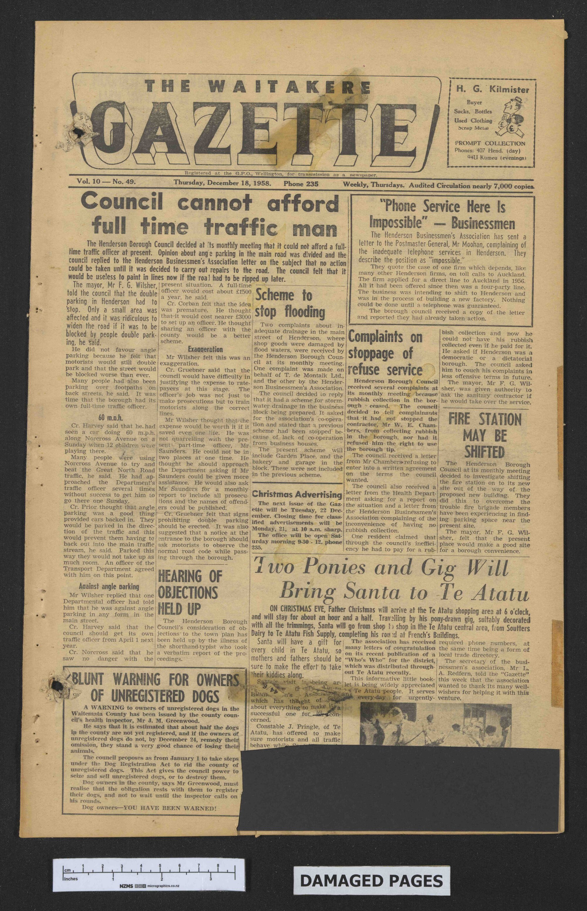 1958-12-18 Waitakere Gazette