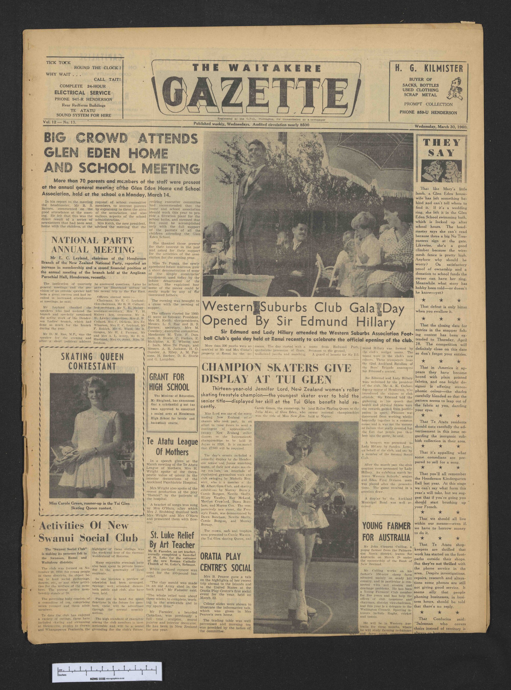 1960-03-30 Waitakere Gazette