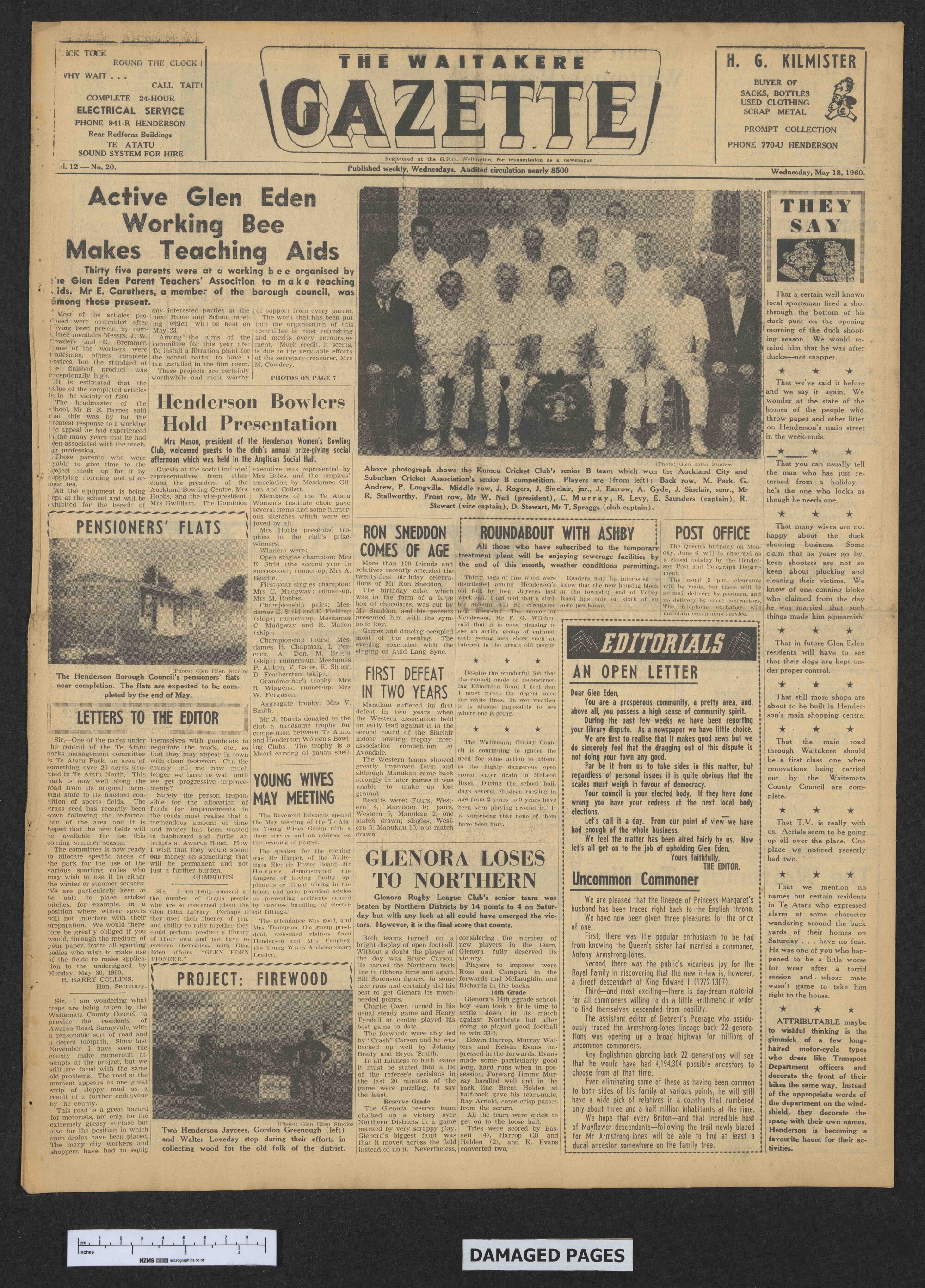 1960-05-18 Waitakere Gazette