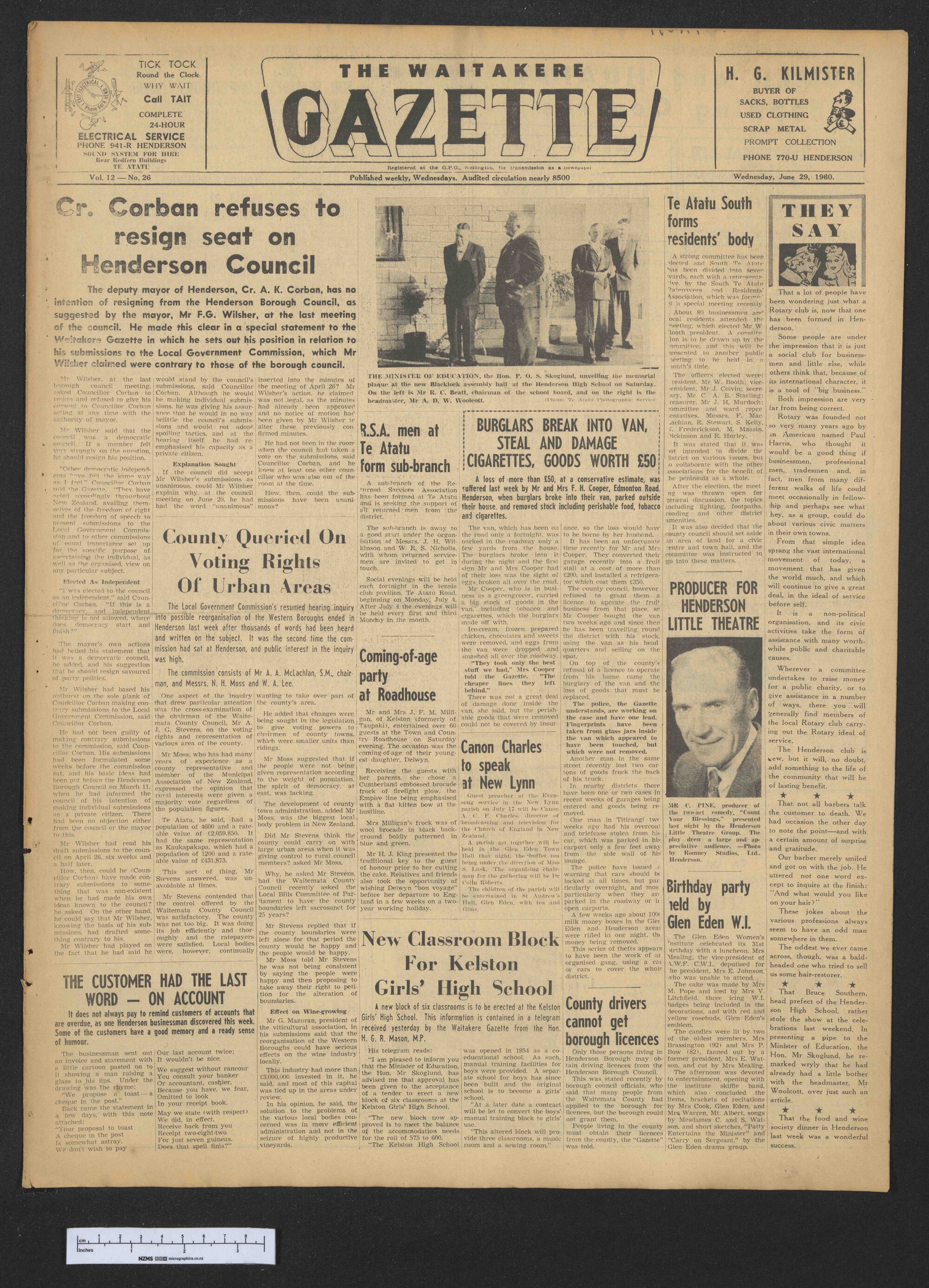1960-06-29 Waitakere Gazette