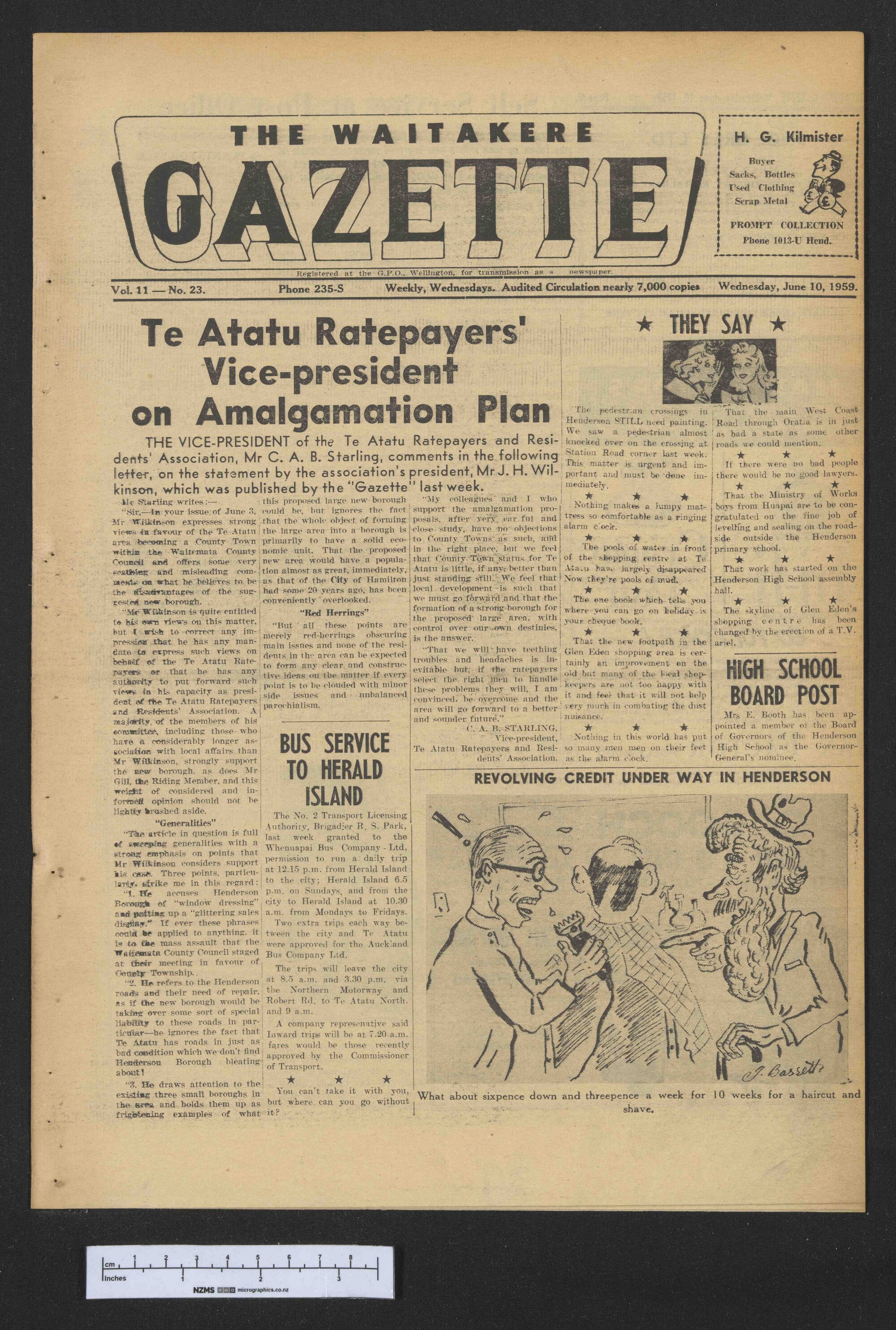 1959-06-10 Waitakere Gazette